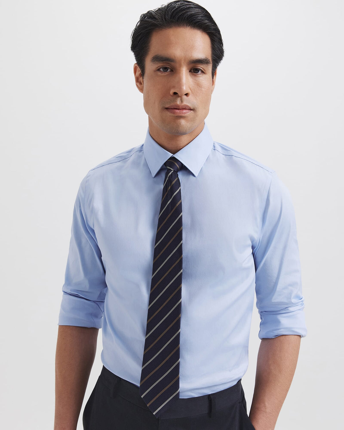 Stretch Poplin Slim Shirt