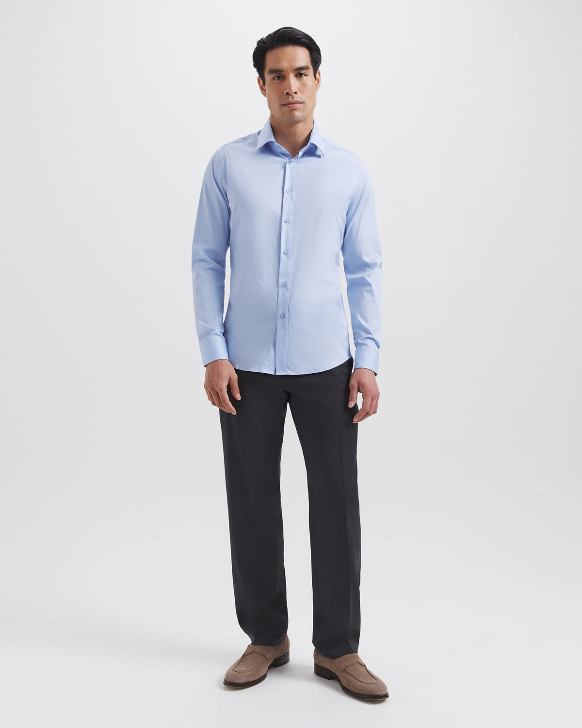 Stretch Poplin Slim Shirt
