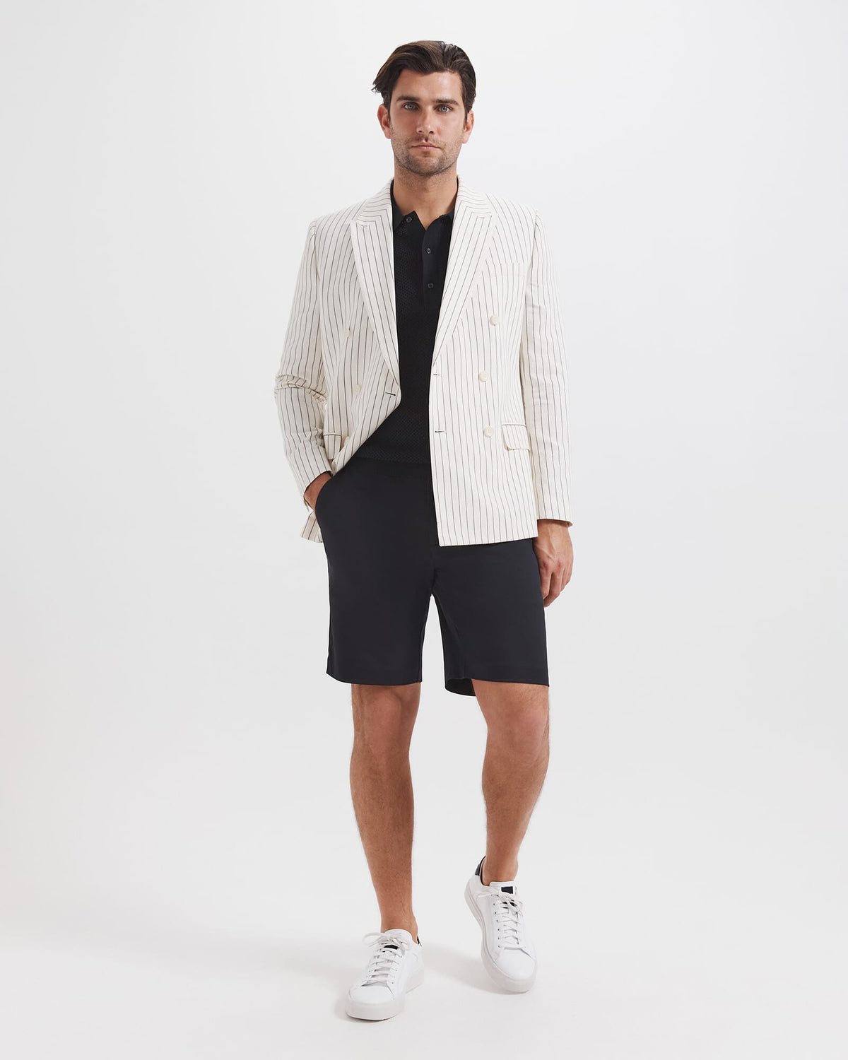 Dario Crochet Knit Polo