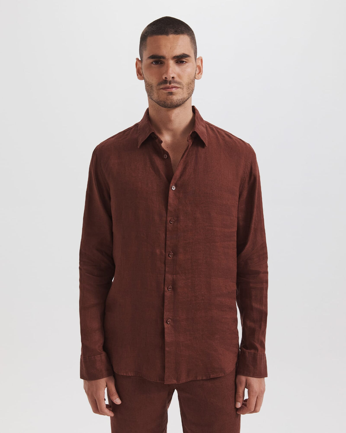 Anderson Long Sleeve Classic Linen Shirt