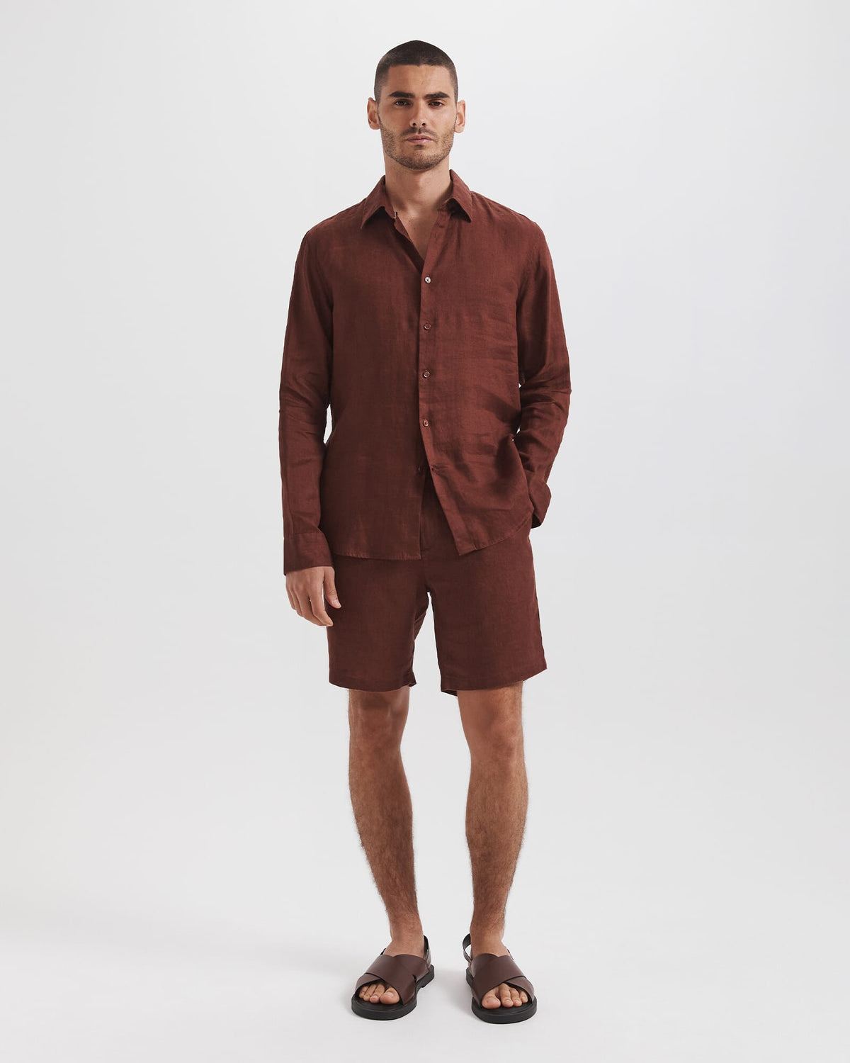 Anderson Long Sleeve Classic Linen Shirt