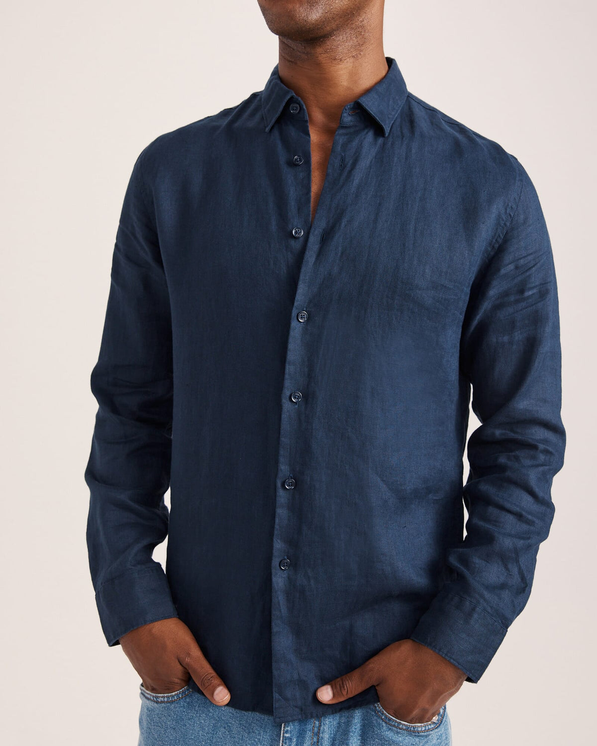 Anderson Long Sleeve Classic Linen Shirt