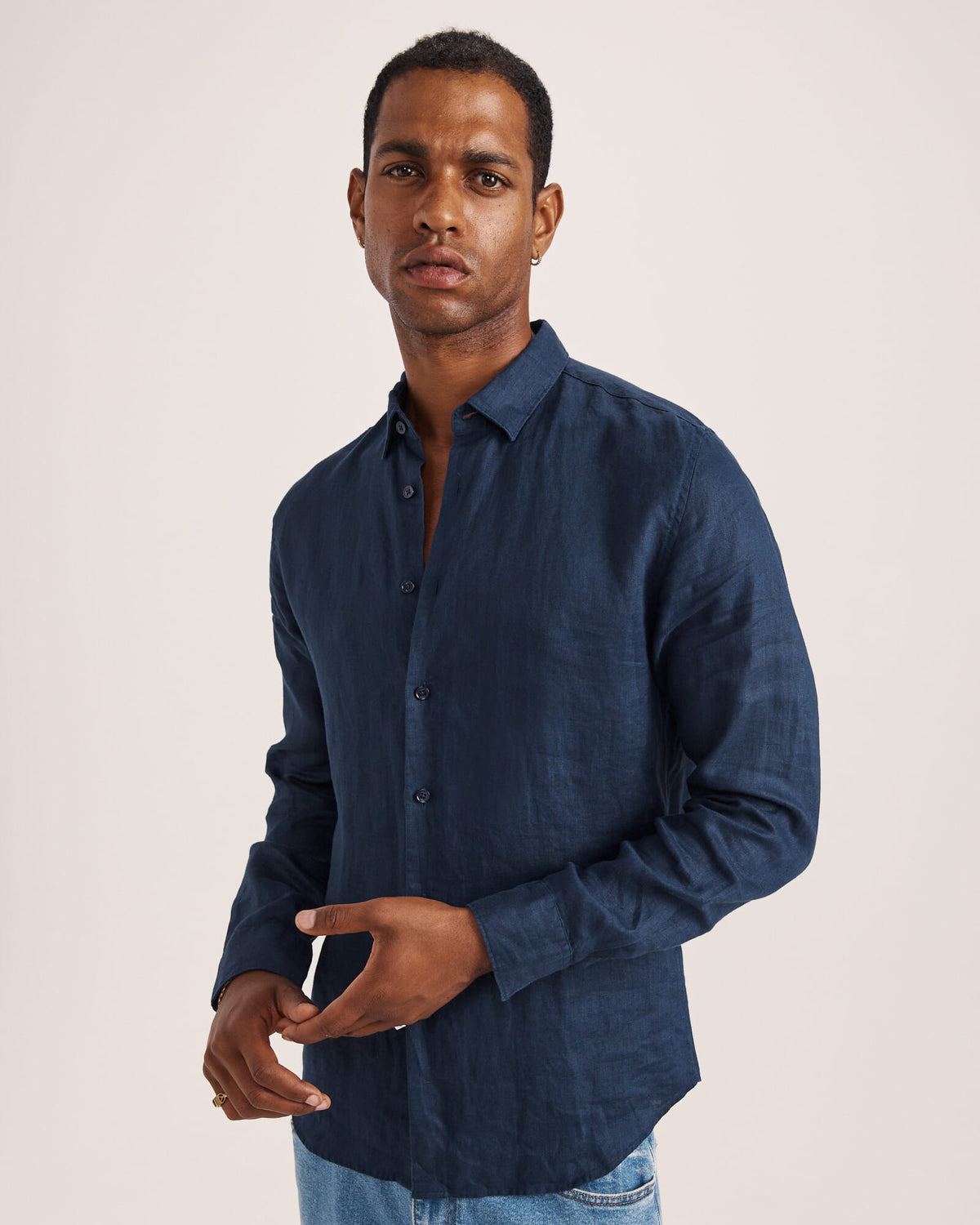 Anderson Long Sleeve Classic Linen Shirt