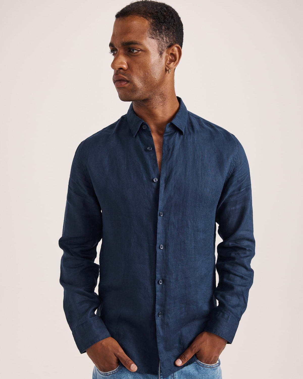 Anderson Long Sleeve Classic Linen Shirt