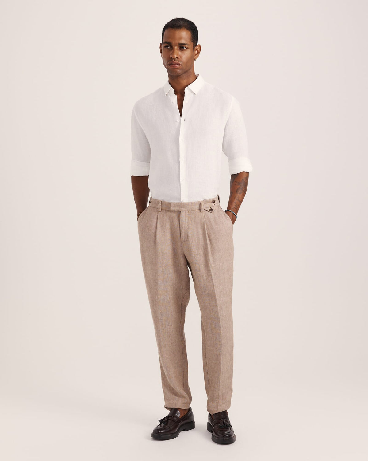 Anderson Long Sleeve Classic Linen Shirt