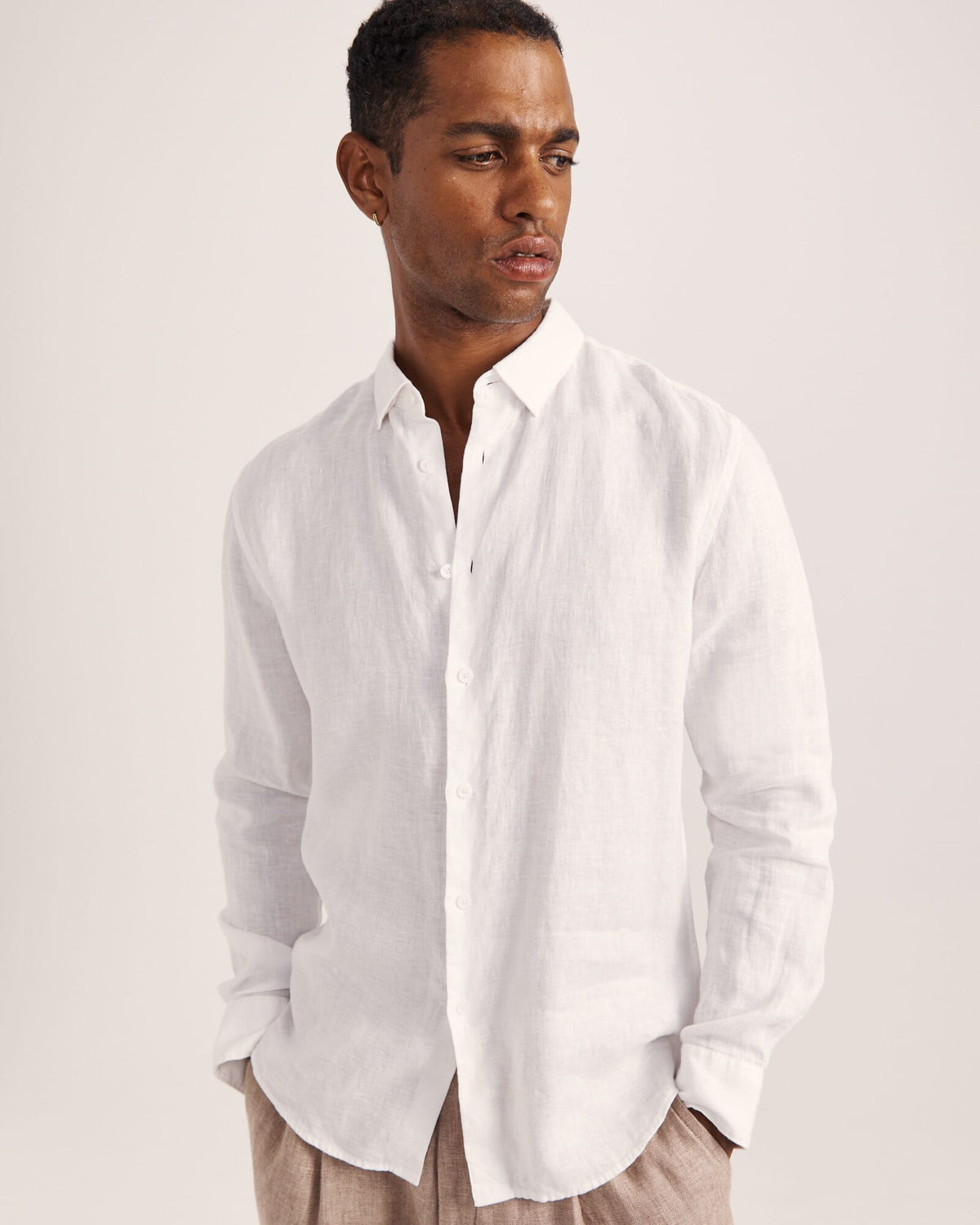 Anderson Long Sleeve Classic Linen Shirt