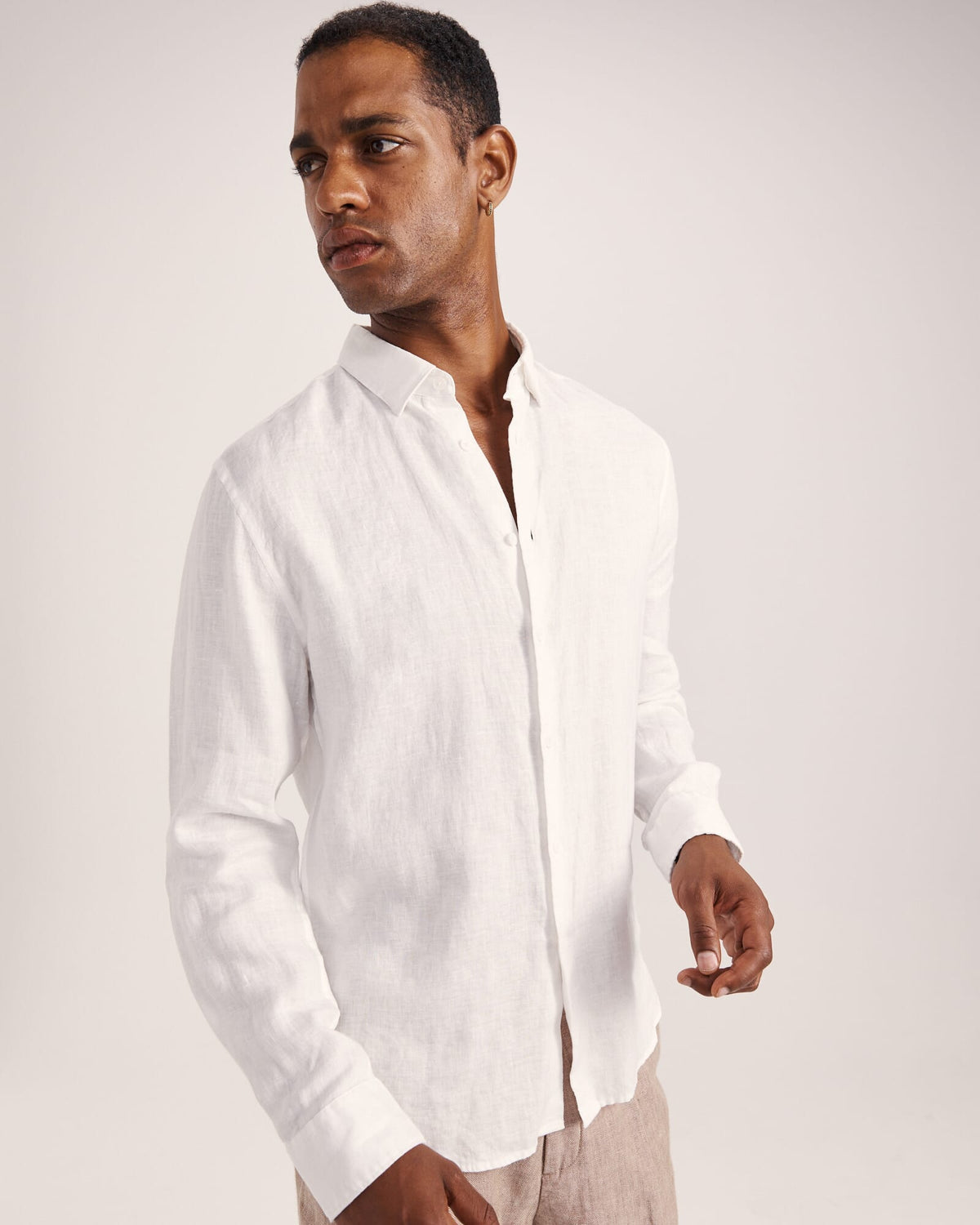 Anderson Long Sleeve Classic Linen Shirt