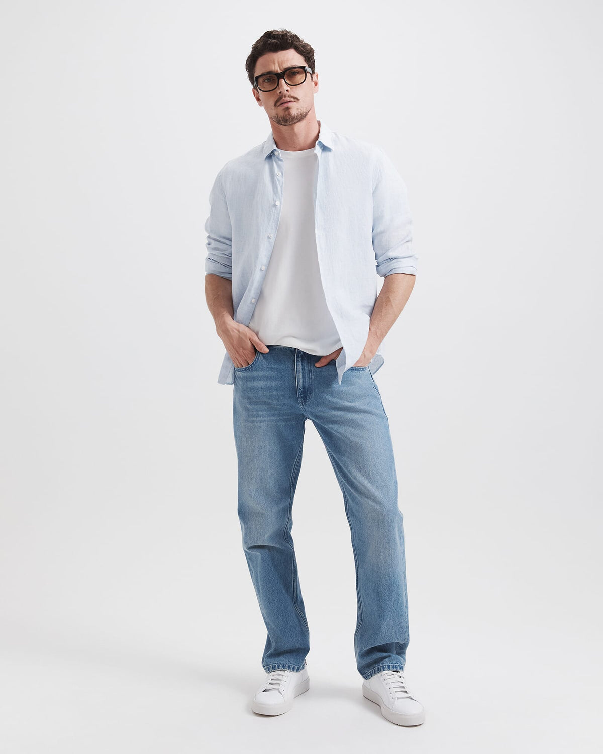 Anderson Classic Yarn Dyed Linen Shirt