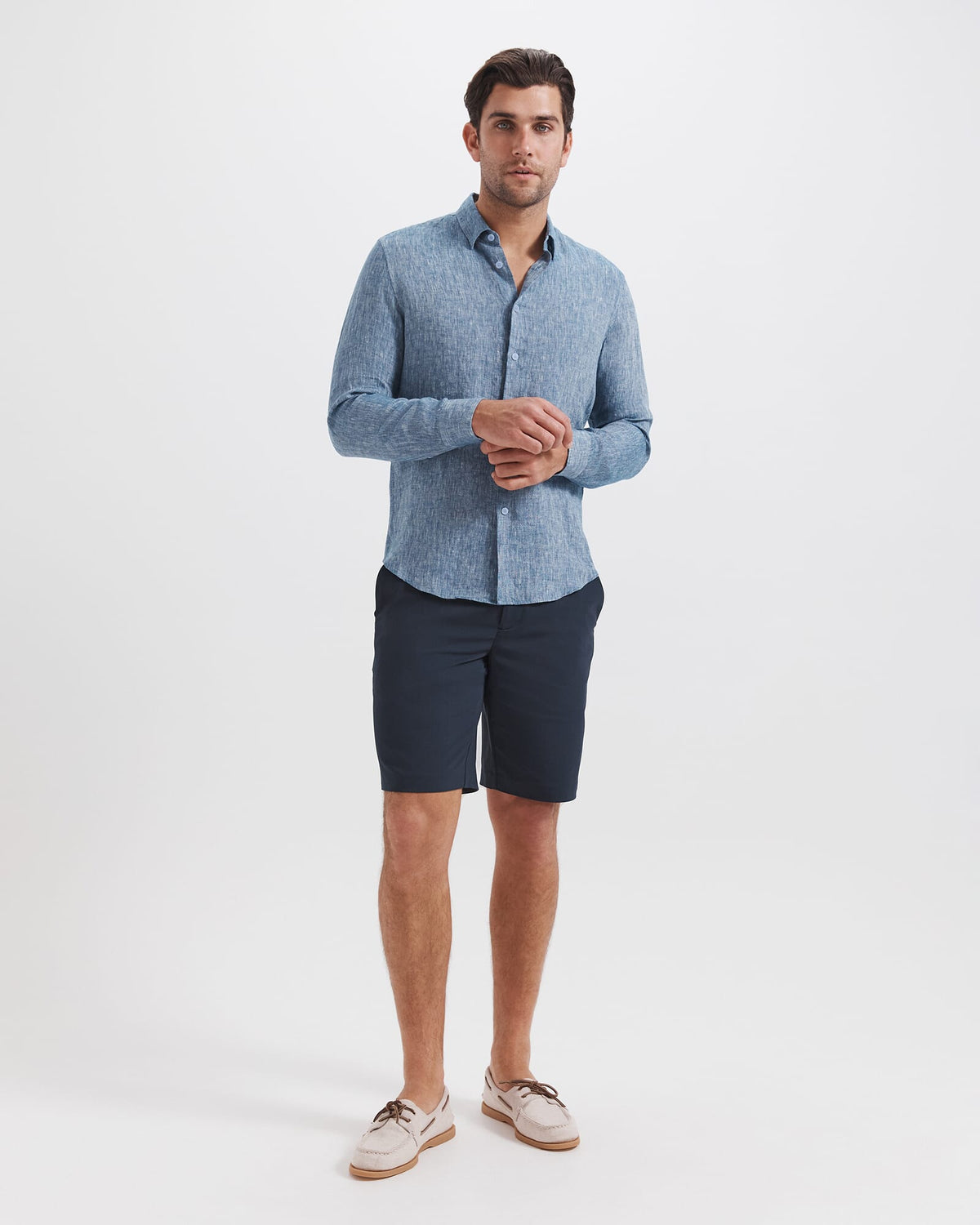Anderson Classic Yarn Dyed Linen Shirt