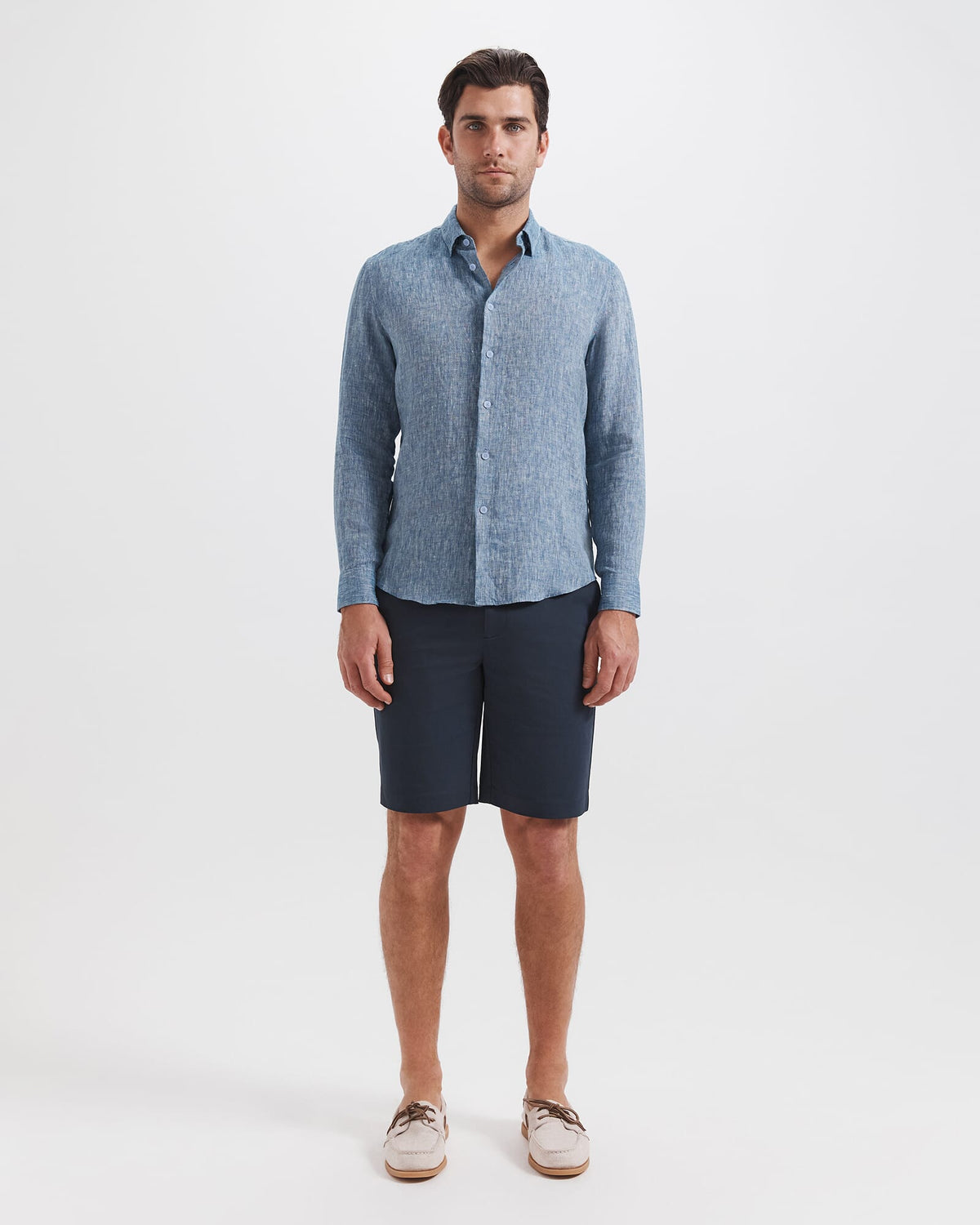 Anderson Classic Yarn Dyed Linen Shirt