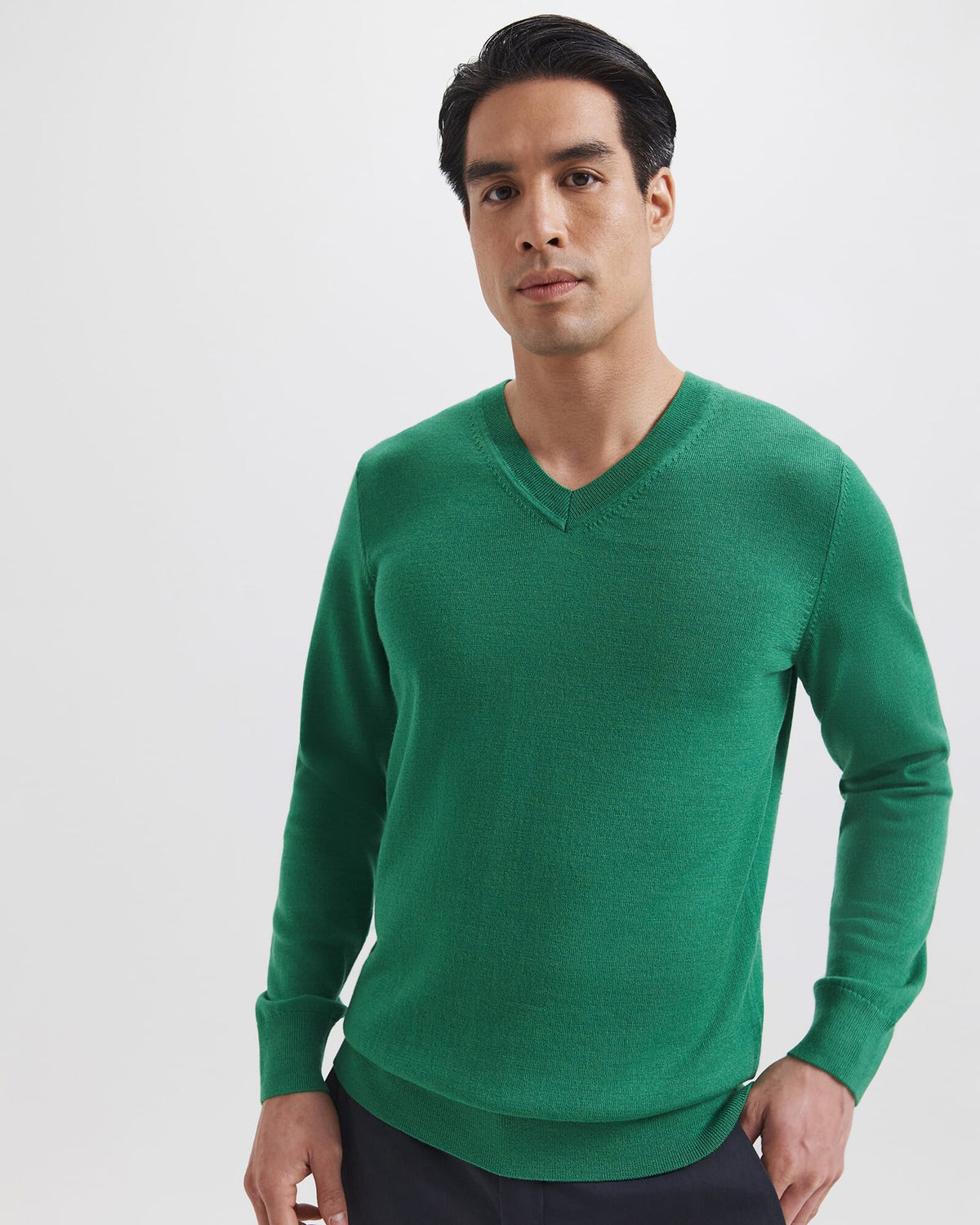 Franklin Merino Wool V-Neck Knit