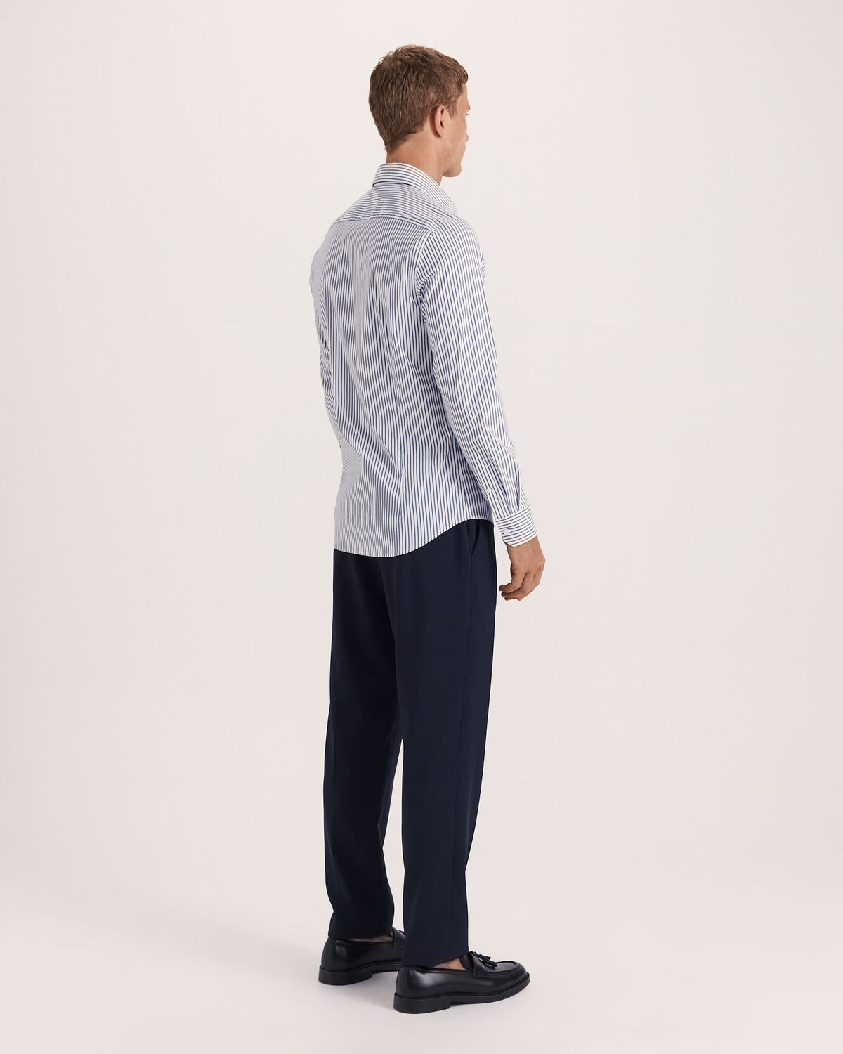 Calvin Long Sleeve Slim Stripe Shirt