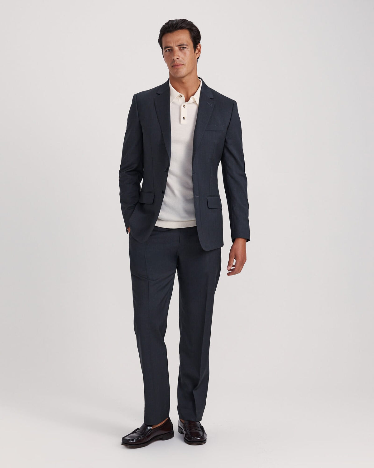 Franklin Merino Wool Long Sleeve Polo