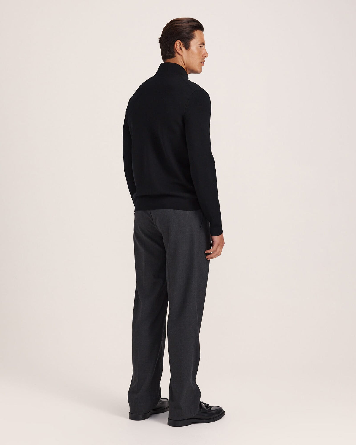 Franklin Quarter Zip Wool Knit Polo