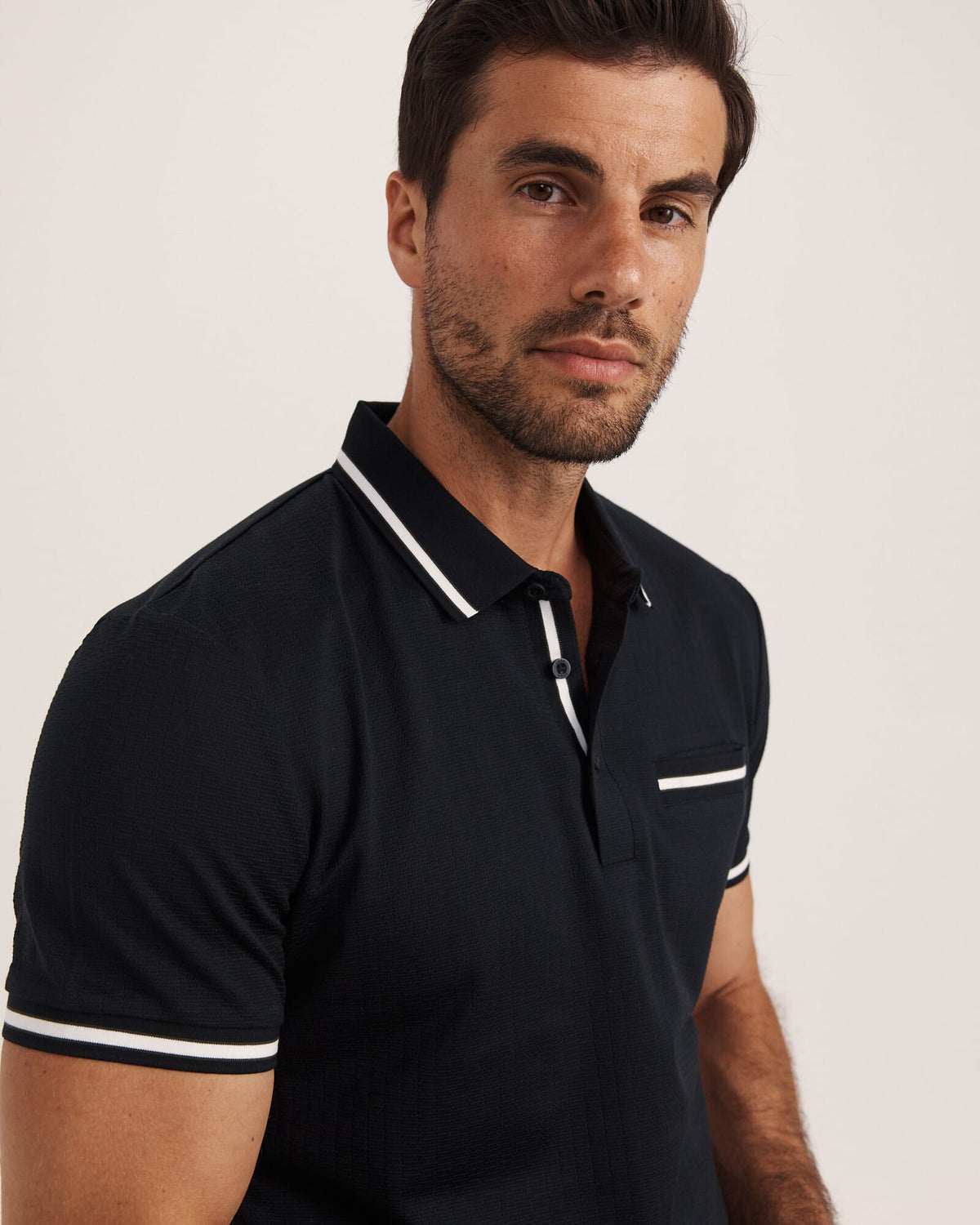 Ted Textured Cotton Polo