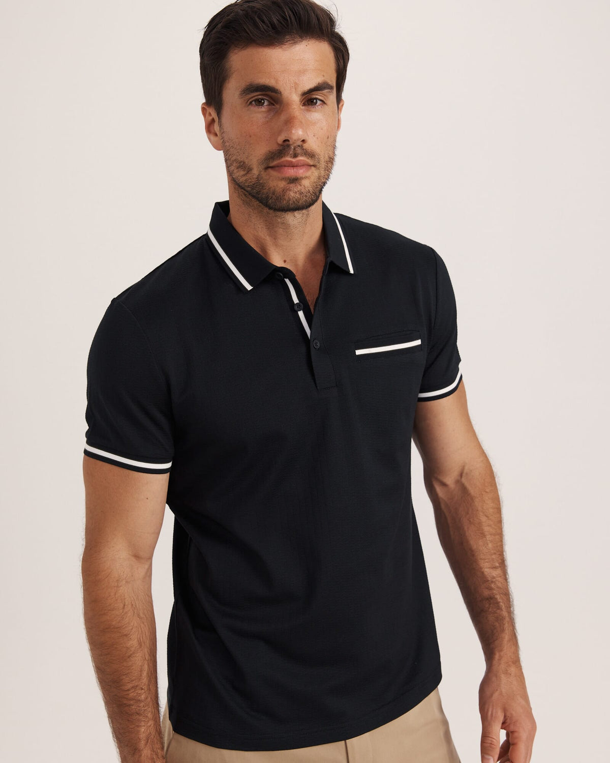 Ted Textured Cotton Polo