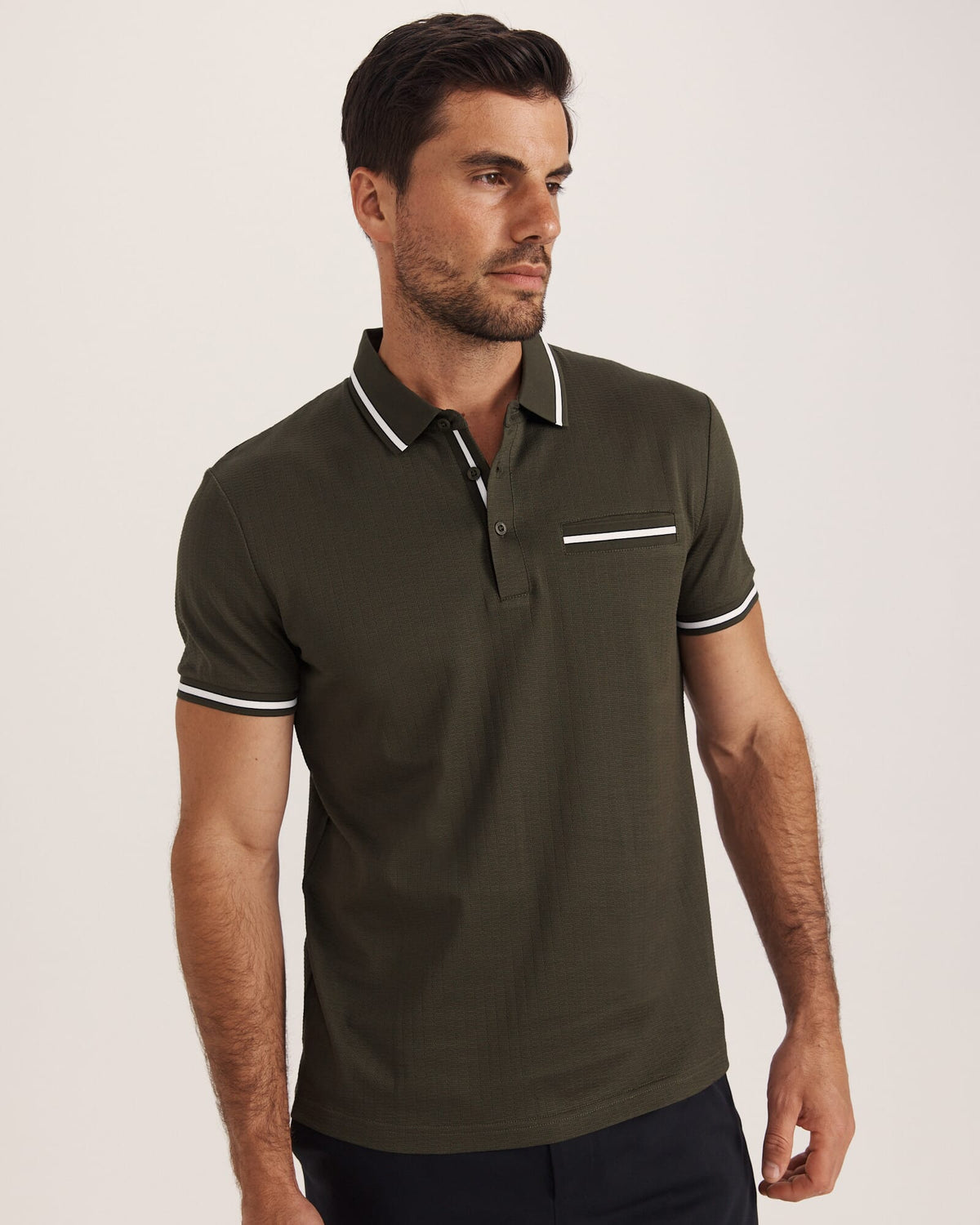 Ted Textured Cotton Polo