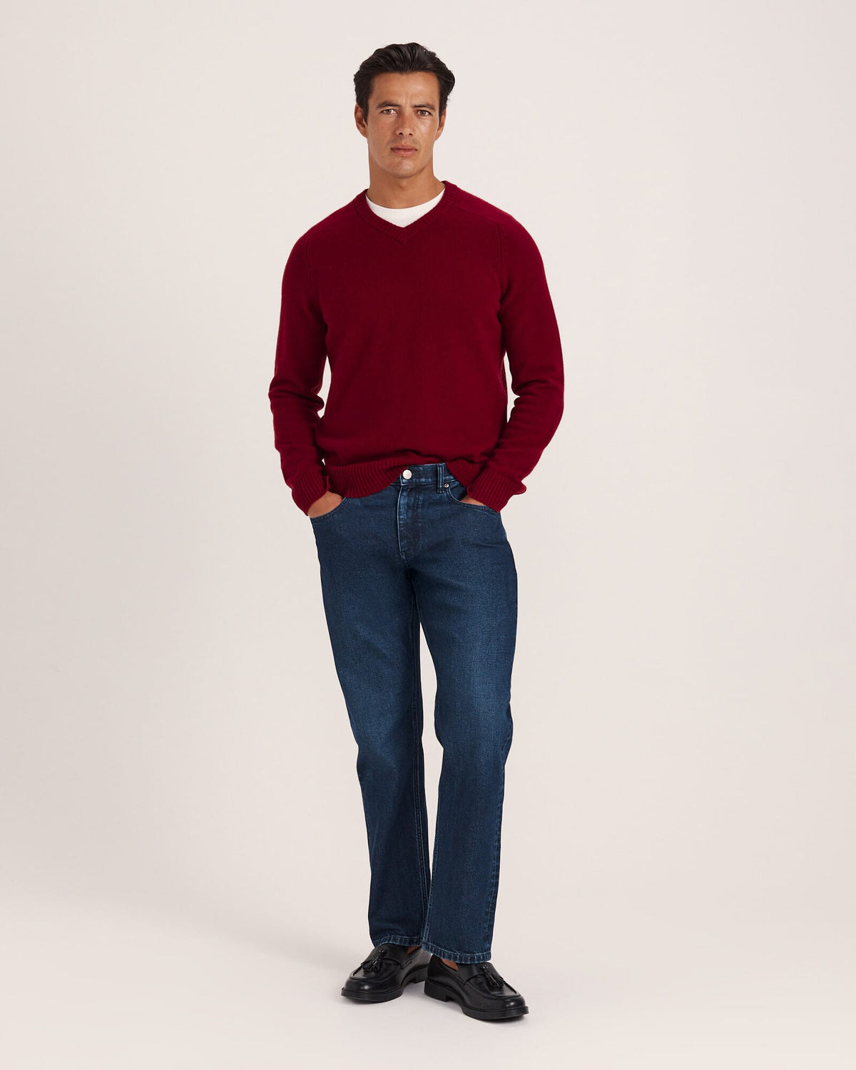 Solo Wool V Neck Knit