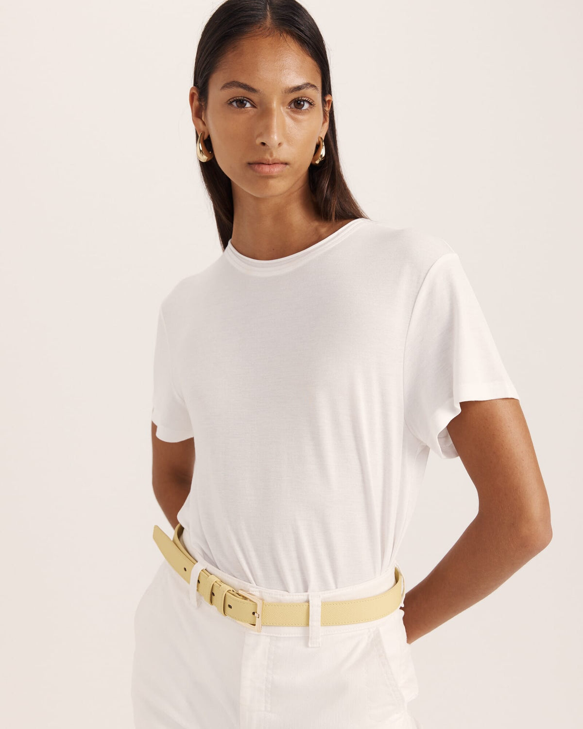 Isla Wide Leather Belt