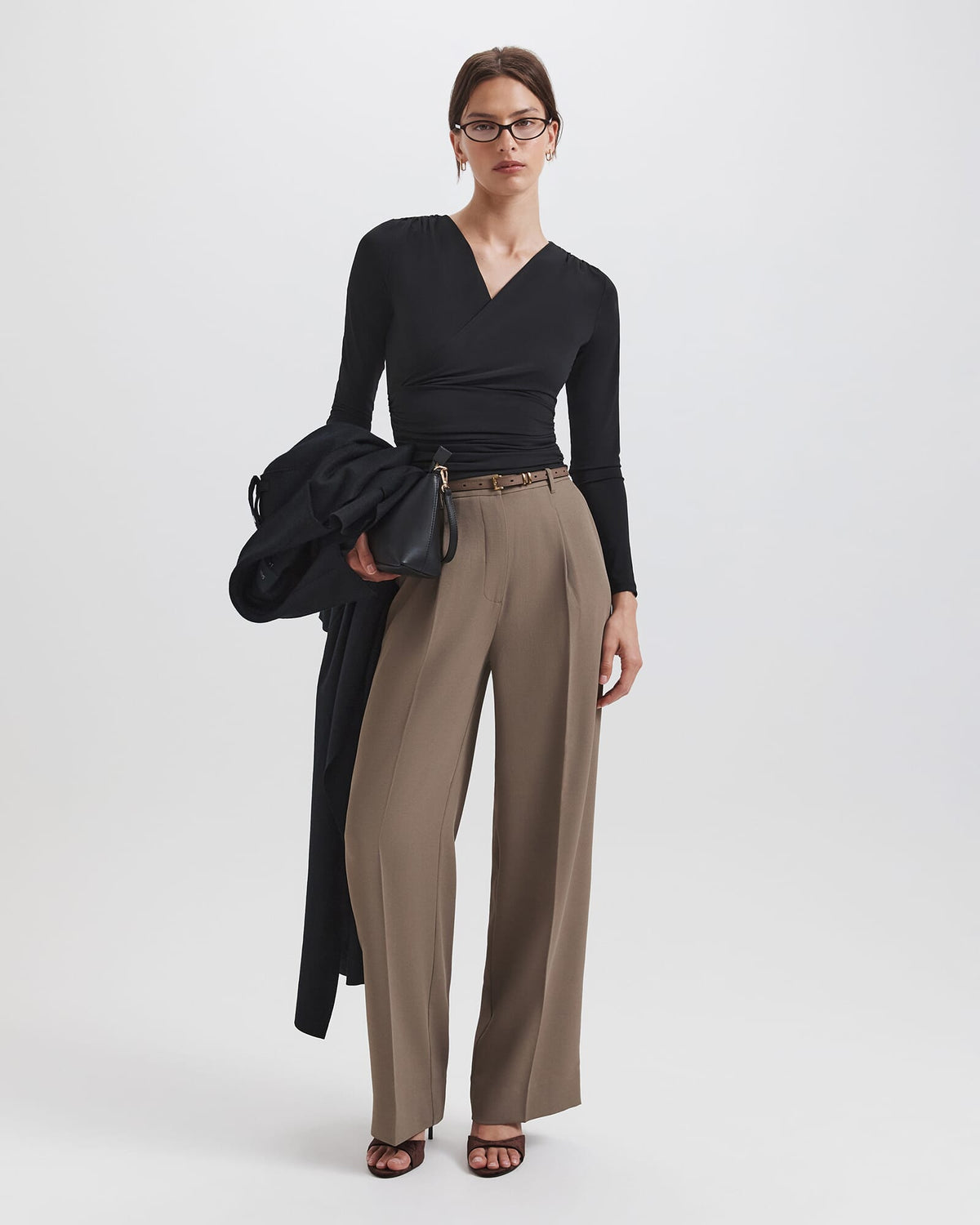 Serafina Wrap Long Sleeve Top