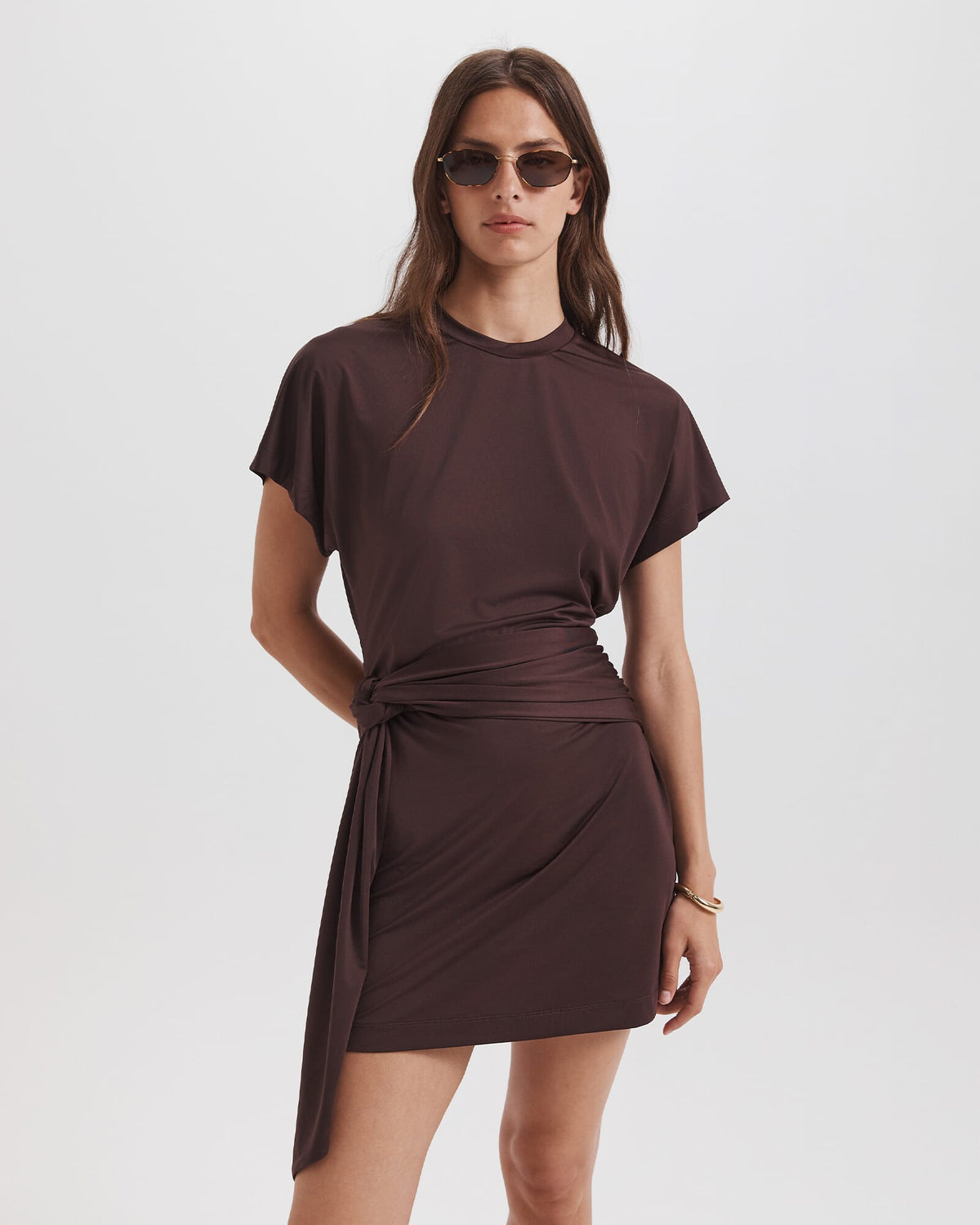 Sophie Drape Front Mini Dress