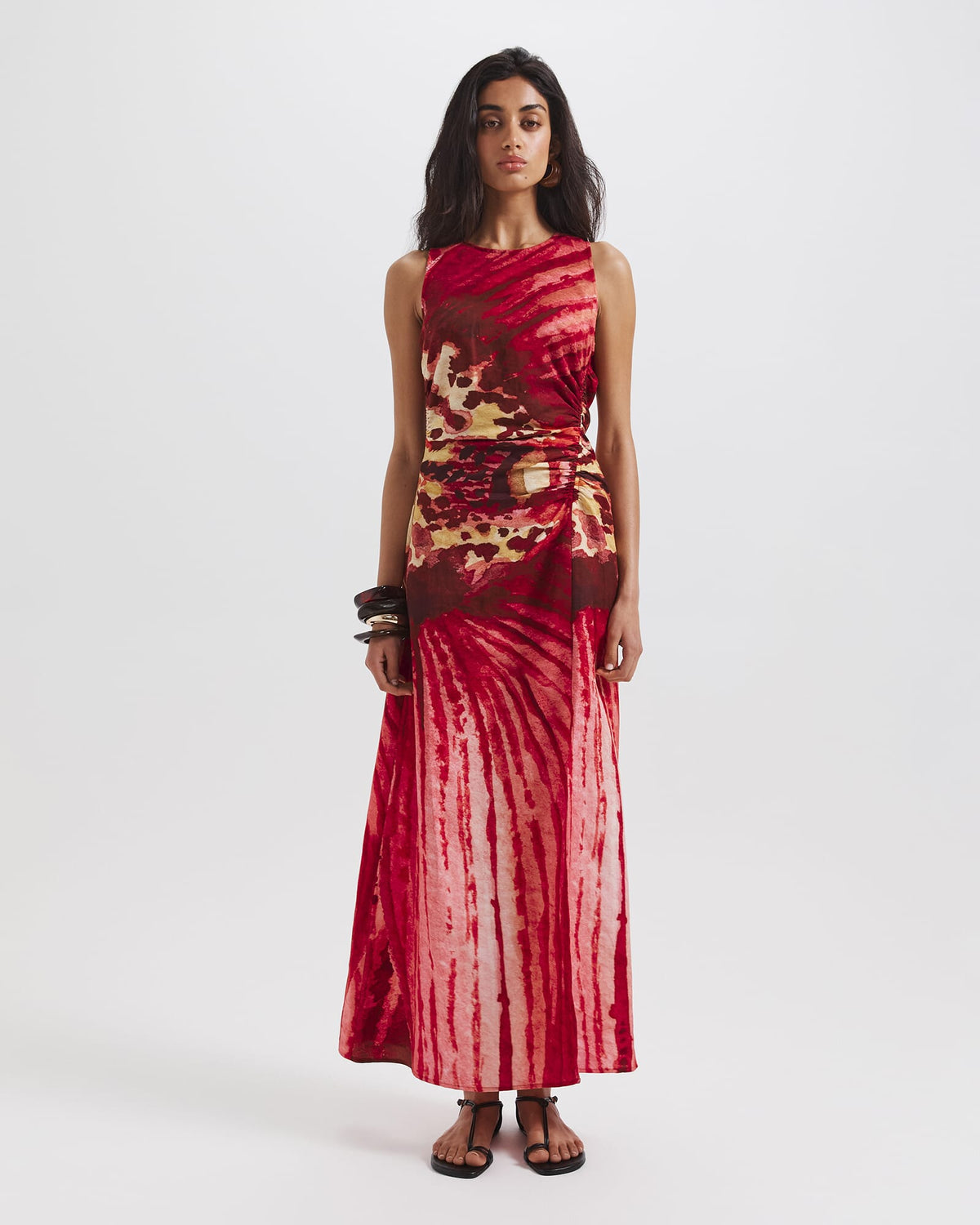 Cymbelle Rouched Midi Dress