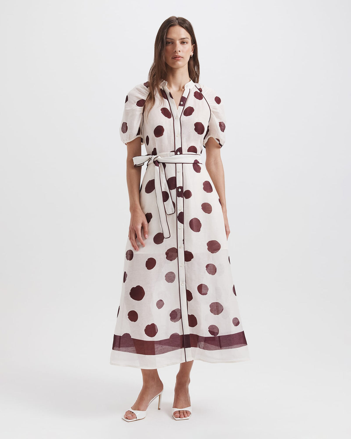 Dolcetto Silk Linen Midi Dress
