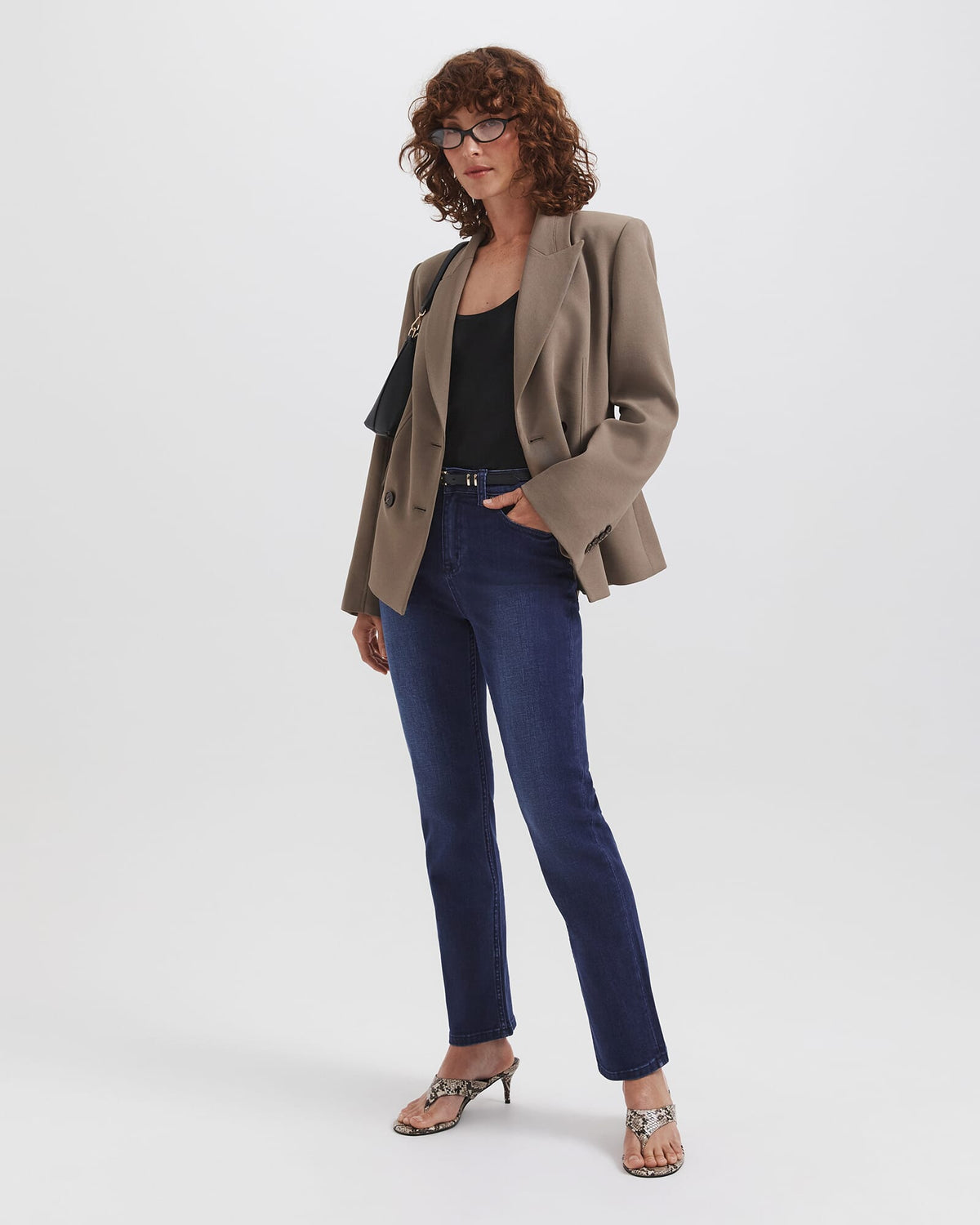 Dharma Stitch Detail Double Breasted Blazer