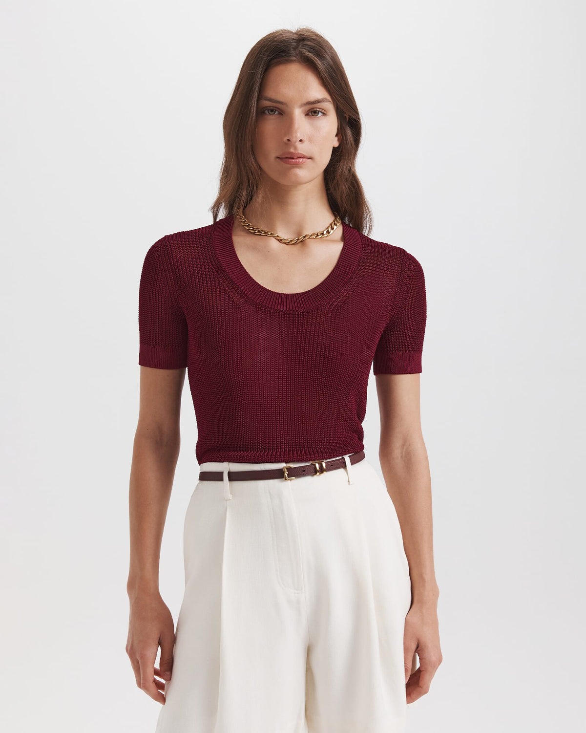 Zala Scoop Neck Tee