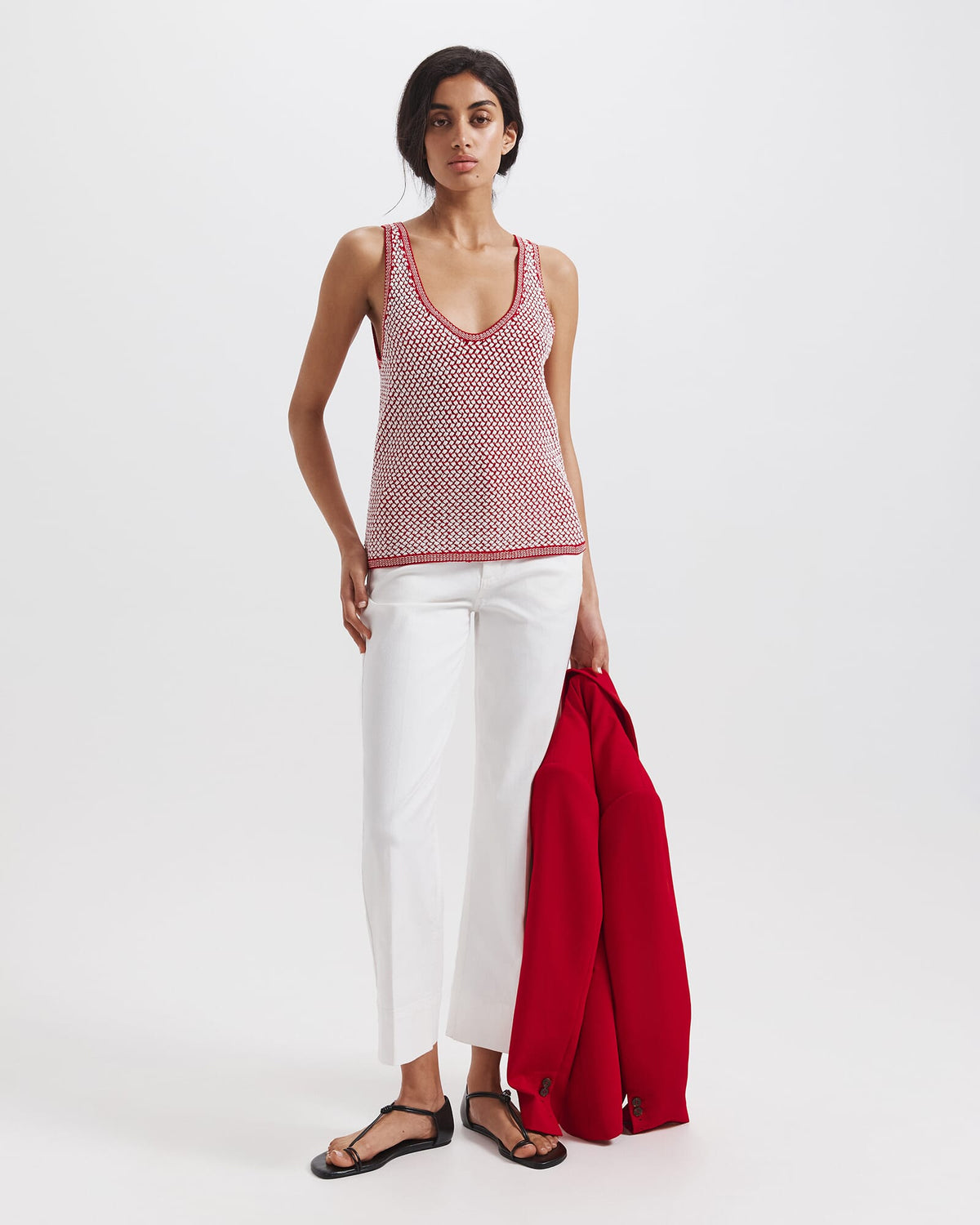Dalia Woven Knit Tank