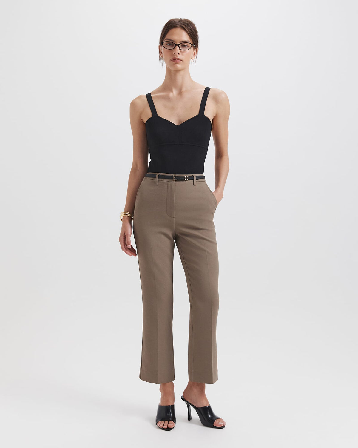 Dharma Stitch Cropped Pant