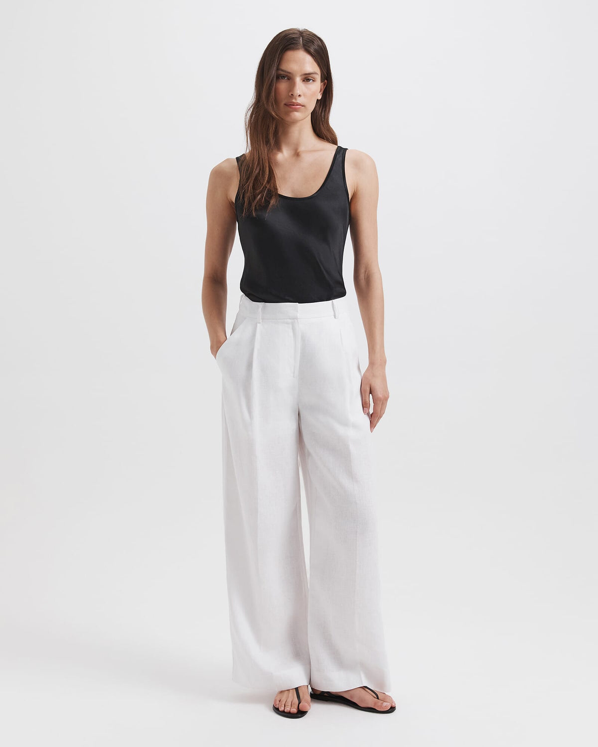 Lila Linen Tailored Pant