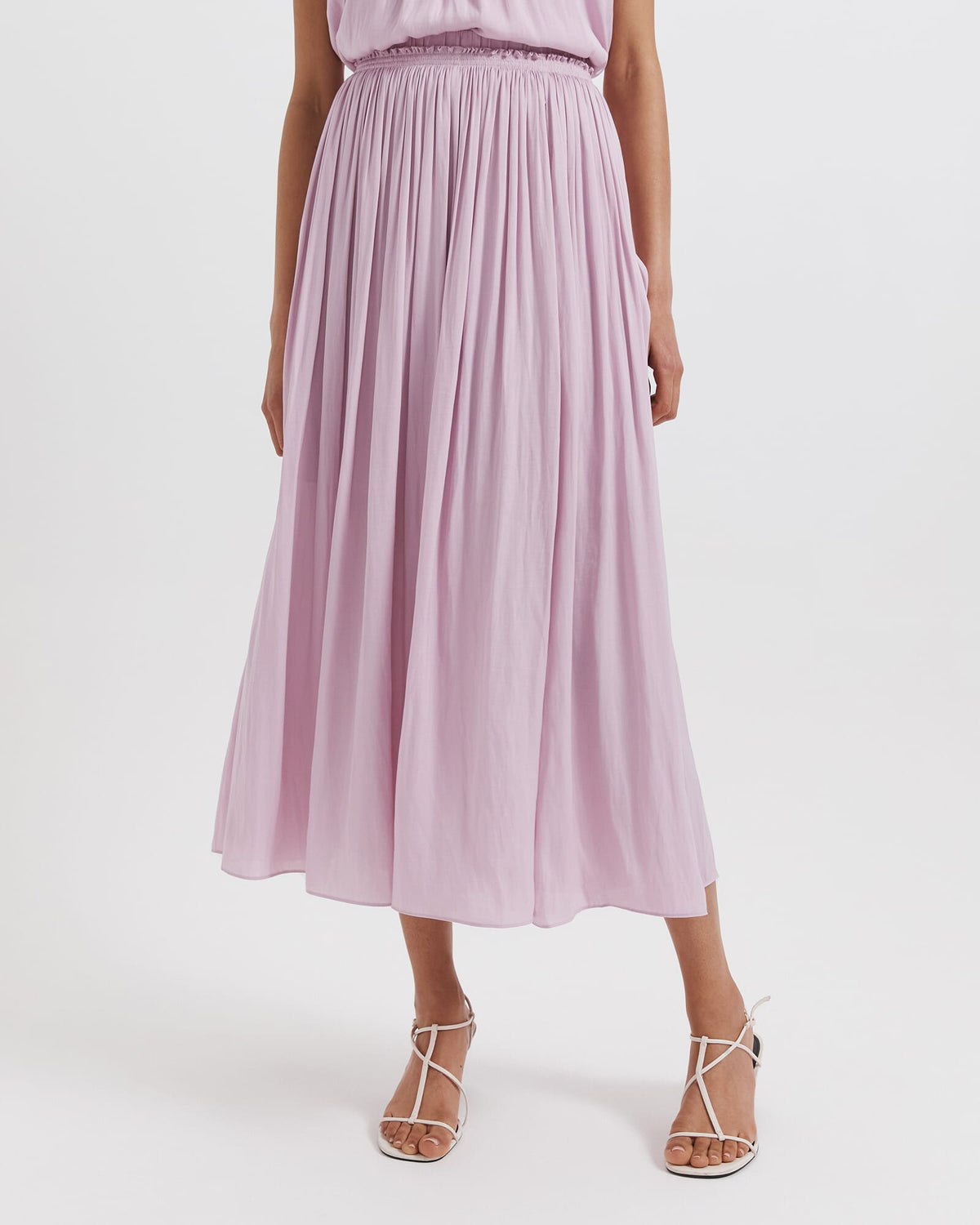 Lillian Pleated Maxi Skirt
