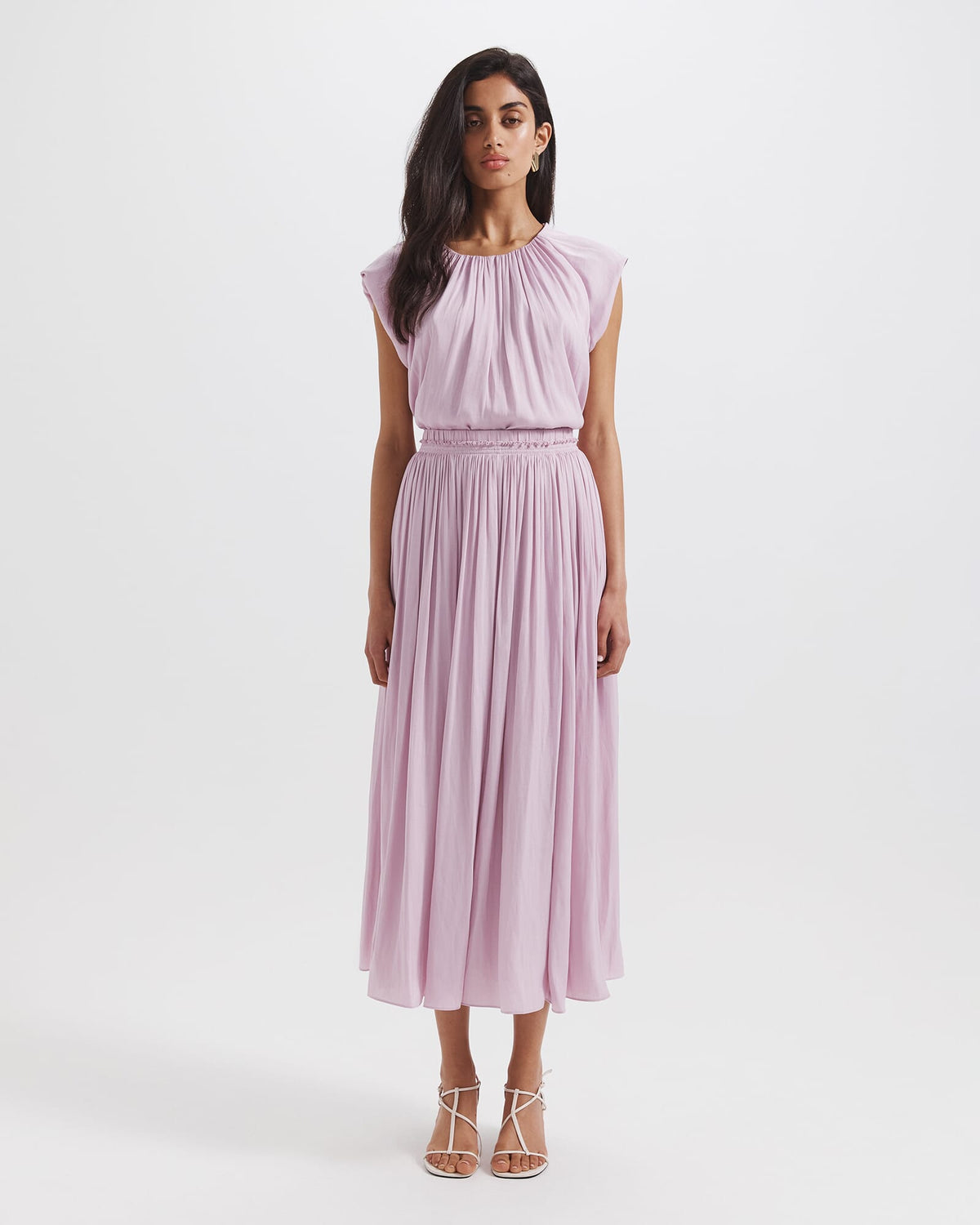 Lillian Pleated Maxi Skirt