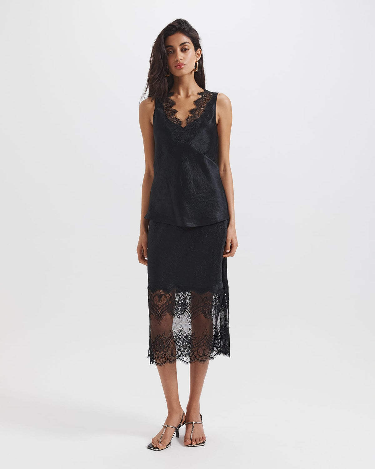 Ivana Lace Midi Skirt
