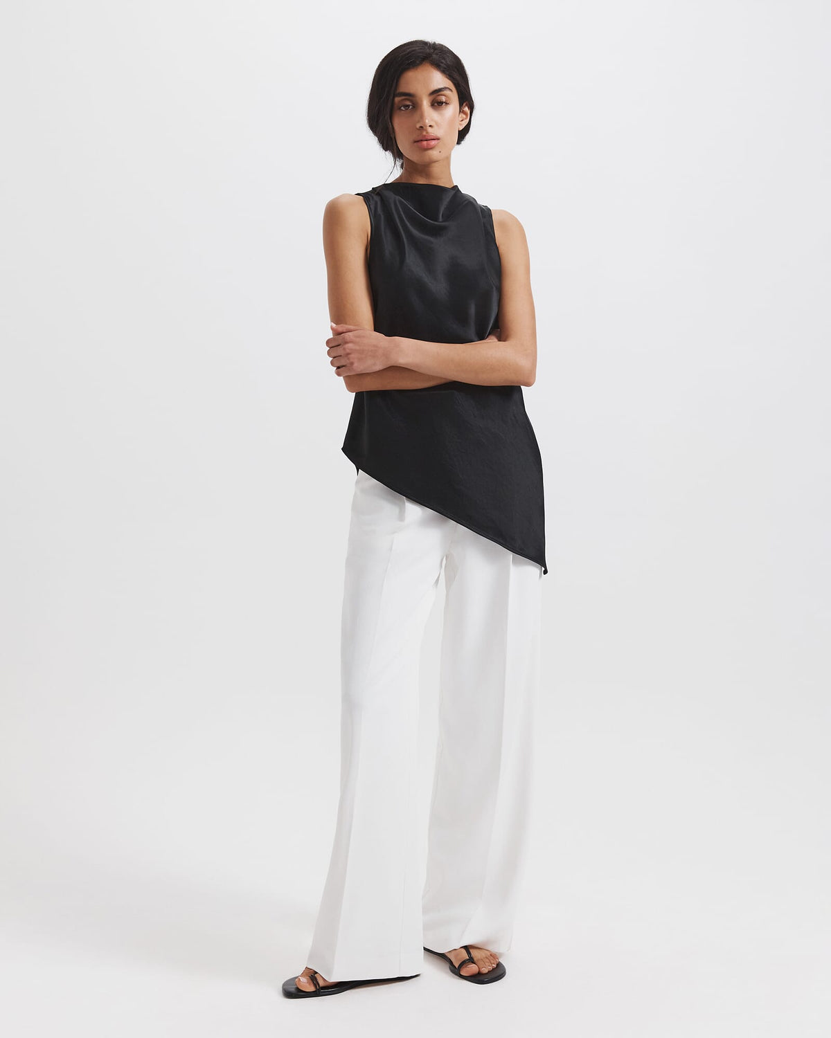 Sallee Asymmetric Tunic Top