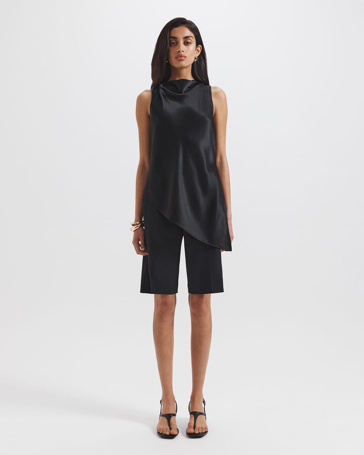 Sallee Asymmetric Tunic Top