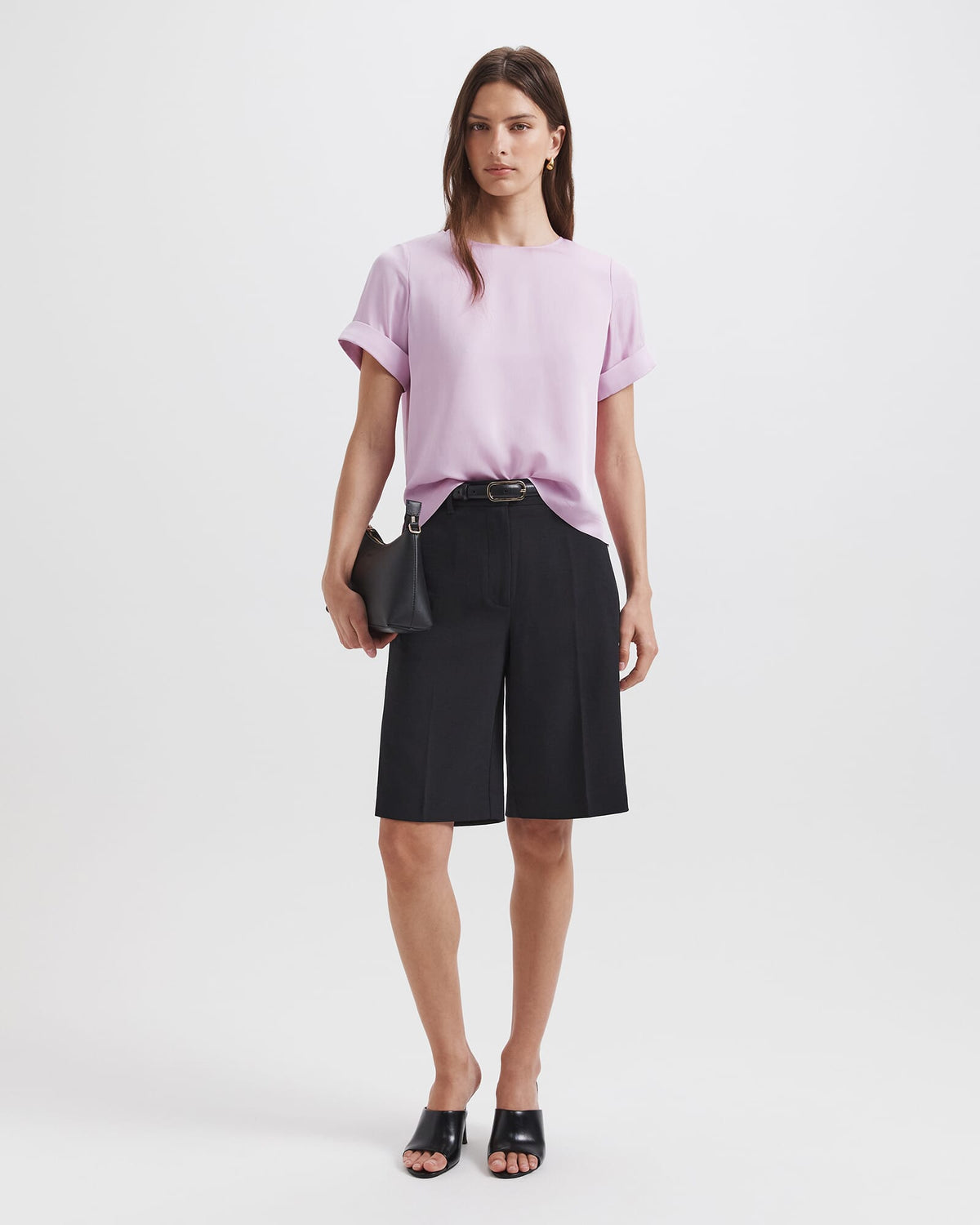 Sadie Silk Short Sleeve Tee