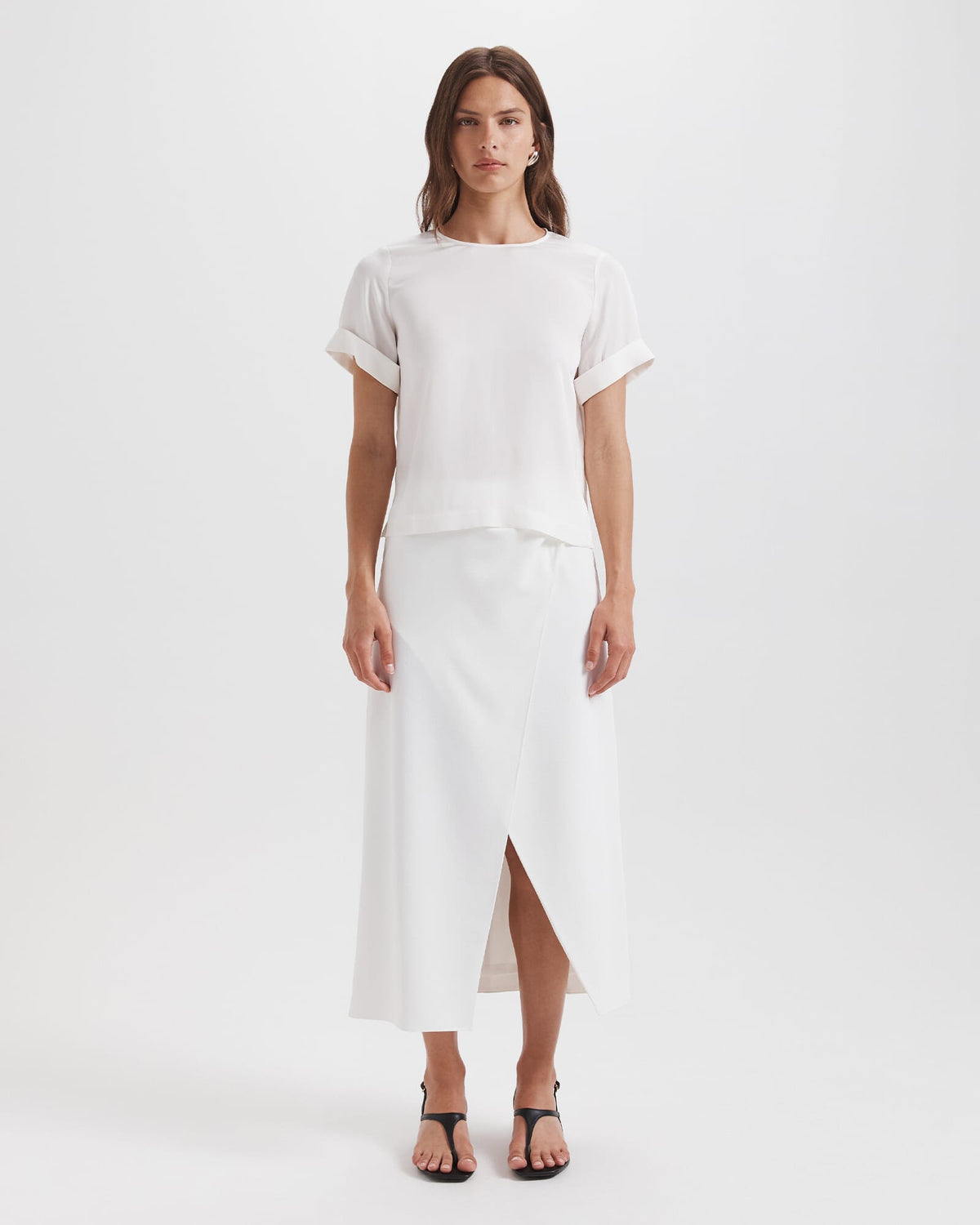 Sadie Silk Short Sleeve Tee