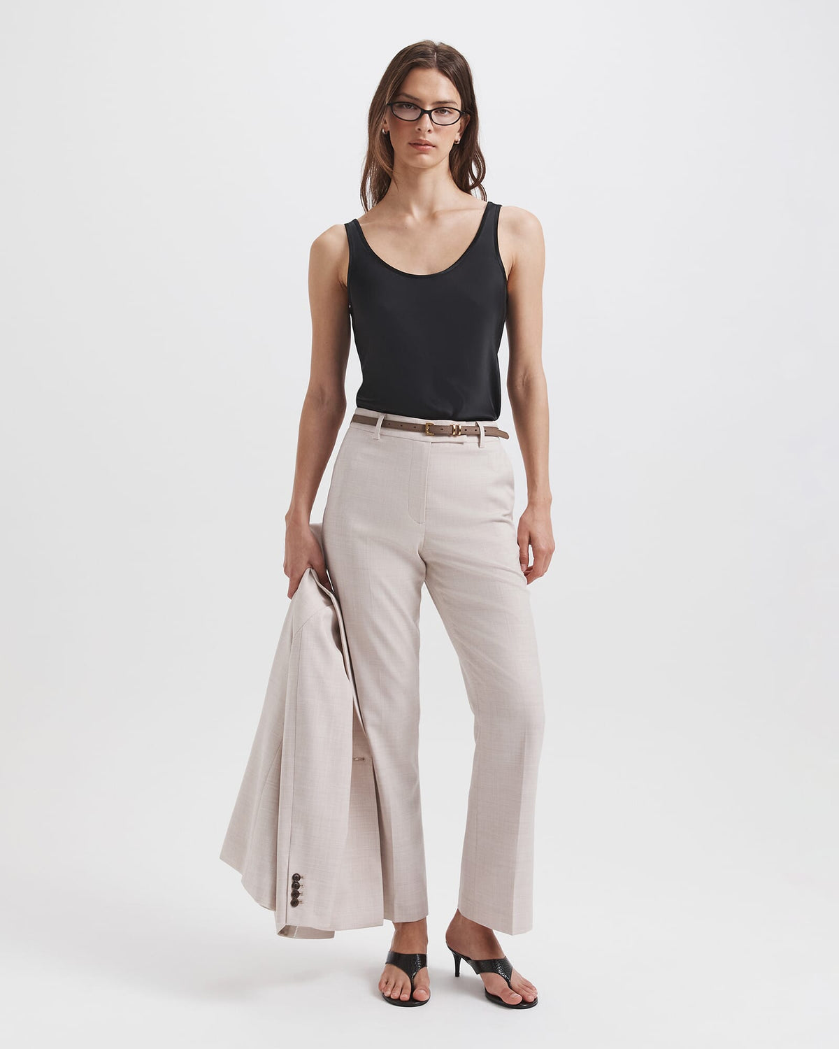 Celeste Wool Cropped Pant