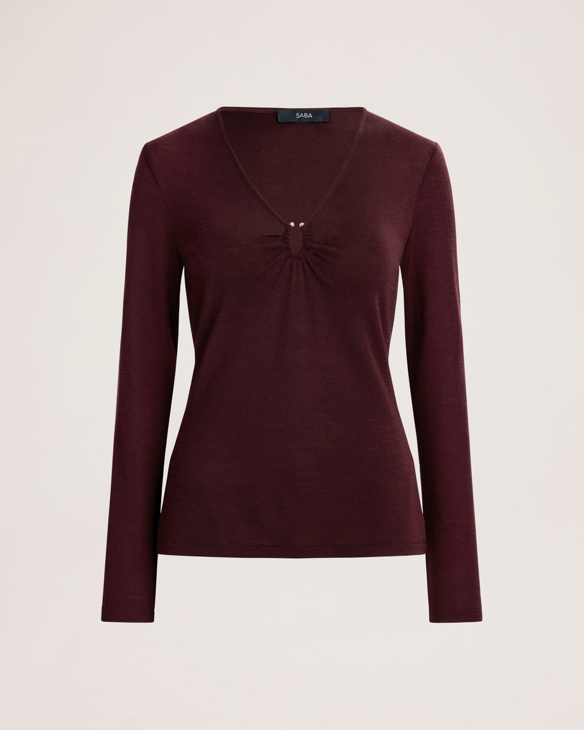 Coco Wool Ruched Long Sleeve Top