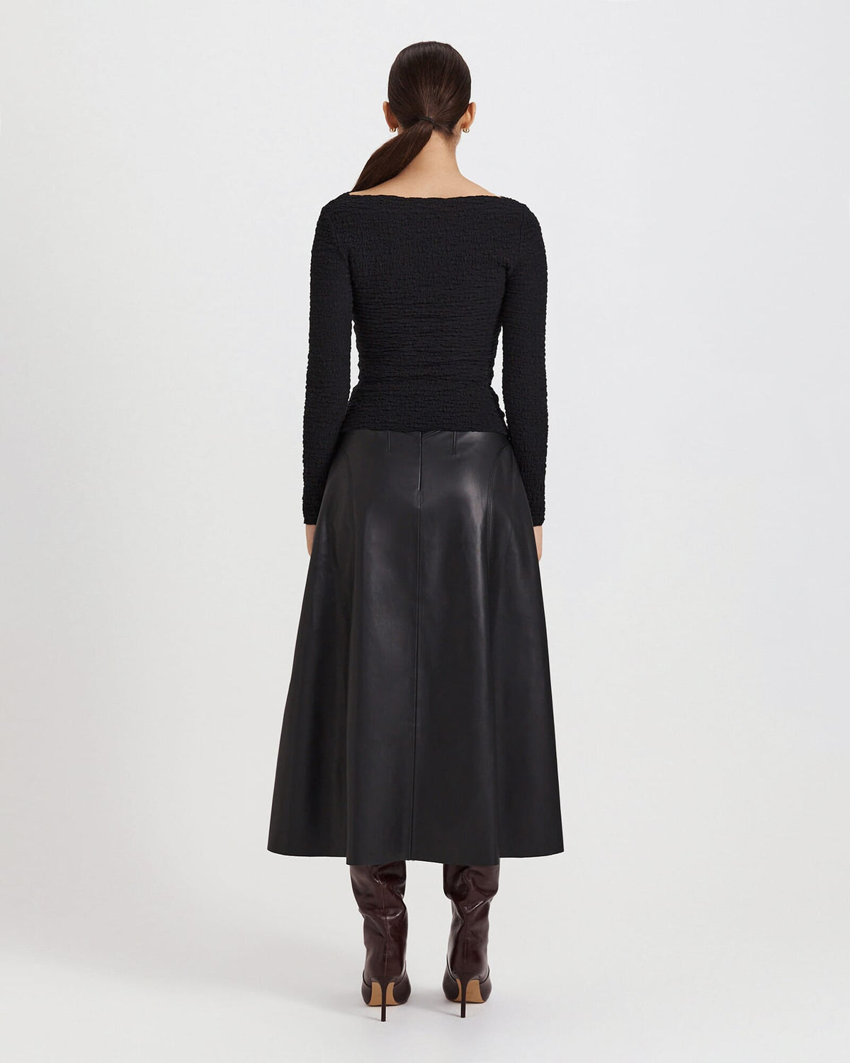 Luna Textured Long Sleeve Top