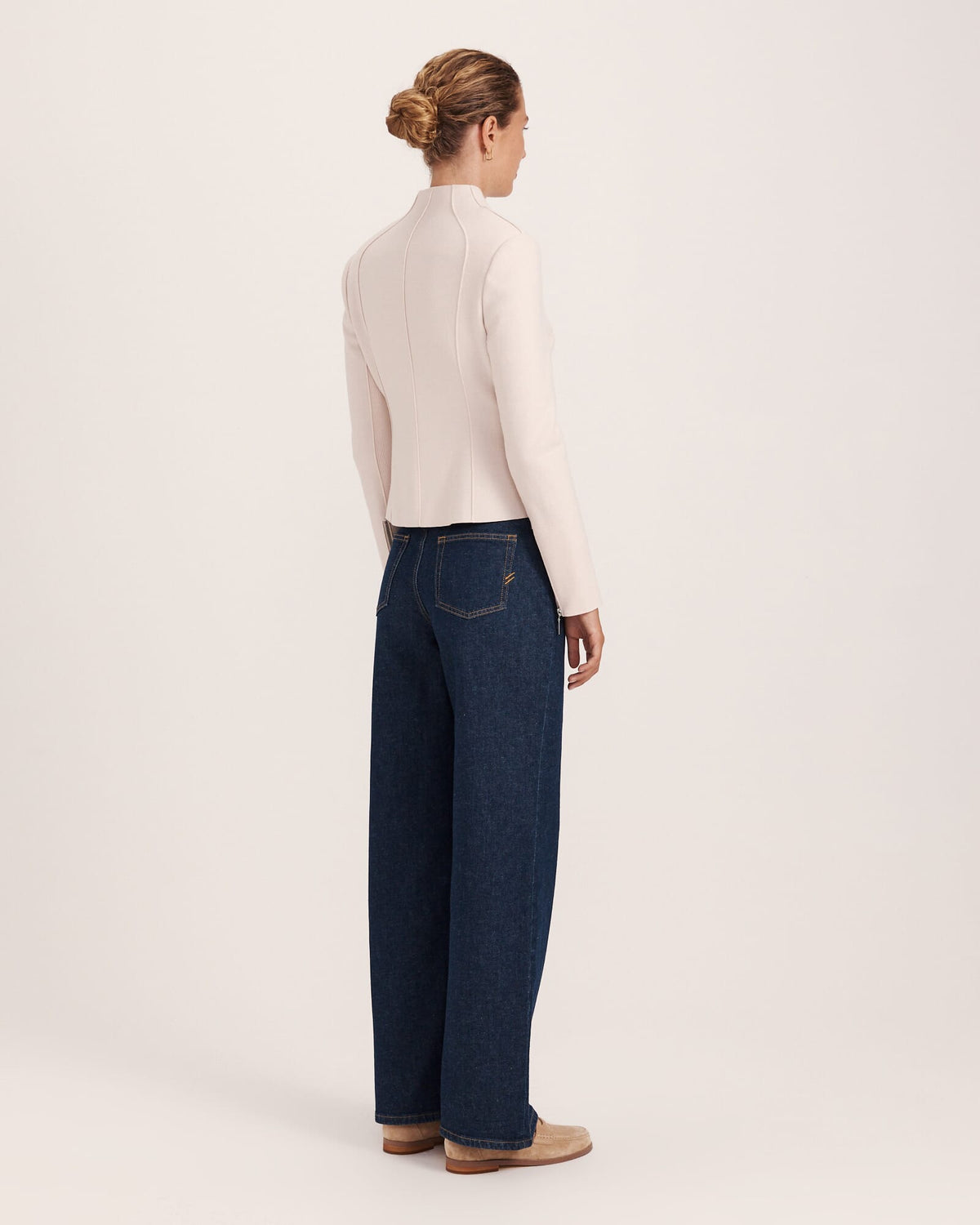 Karla Wool Fitted Biker Jacket
