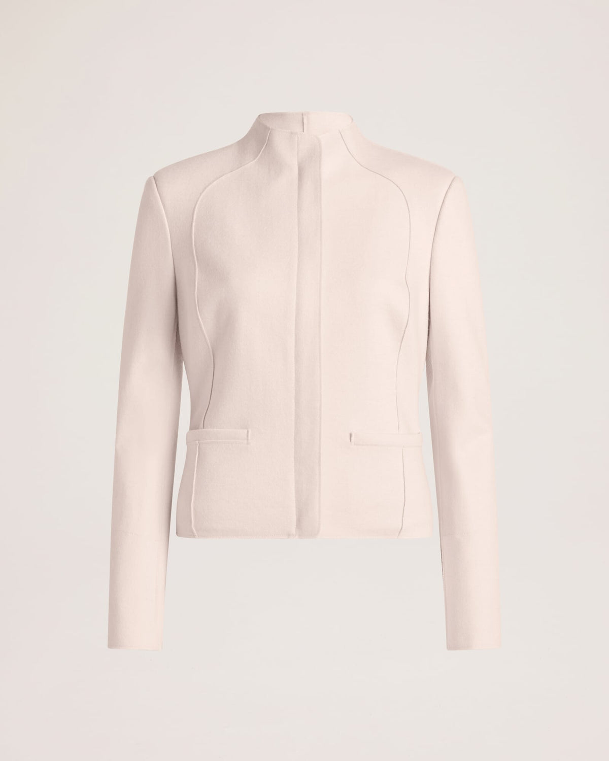 Karla Wool Fitted Biker Jacket