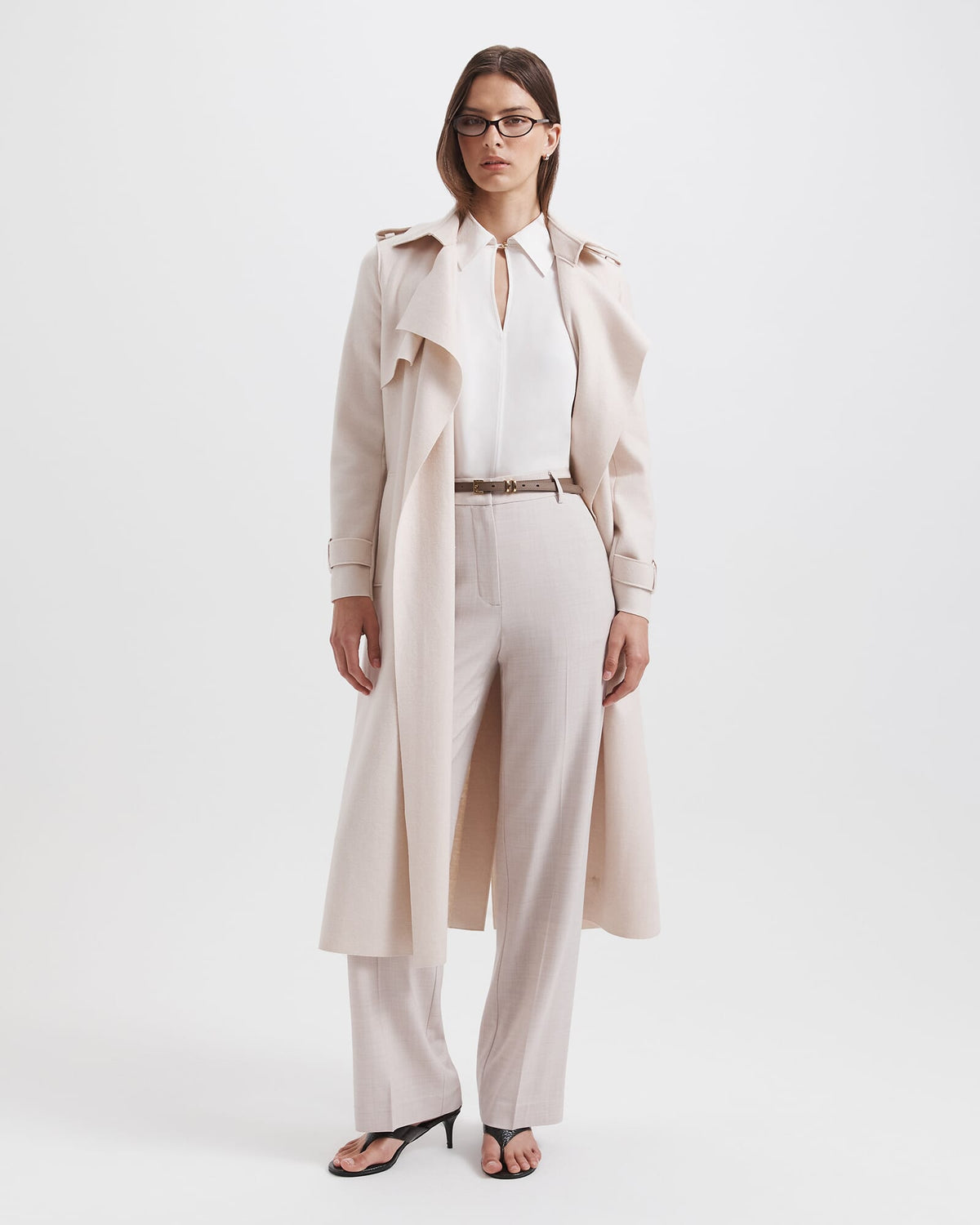 Karla Wool Longline Trench Coat