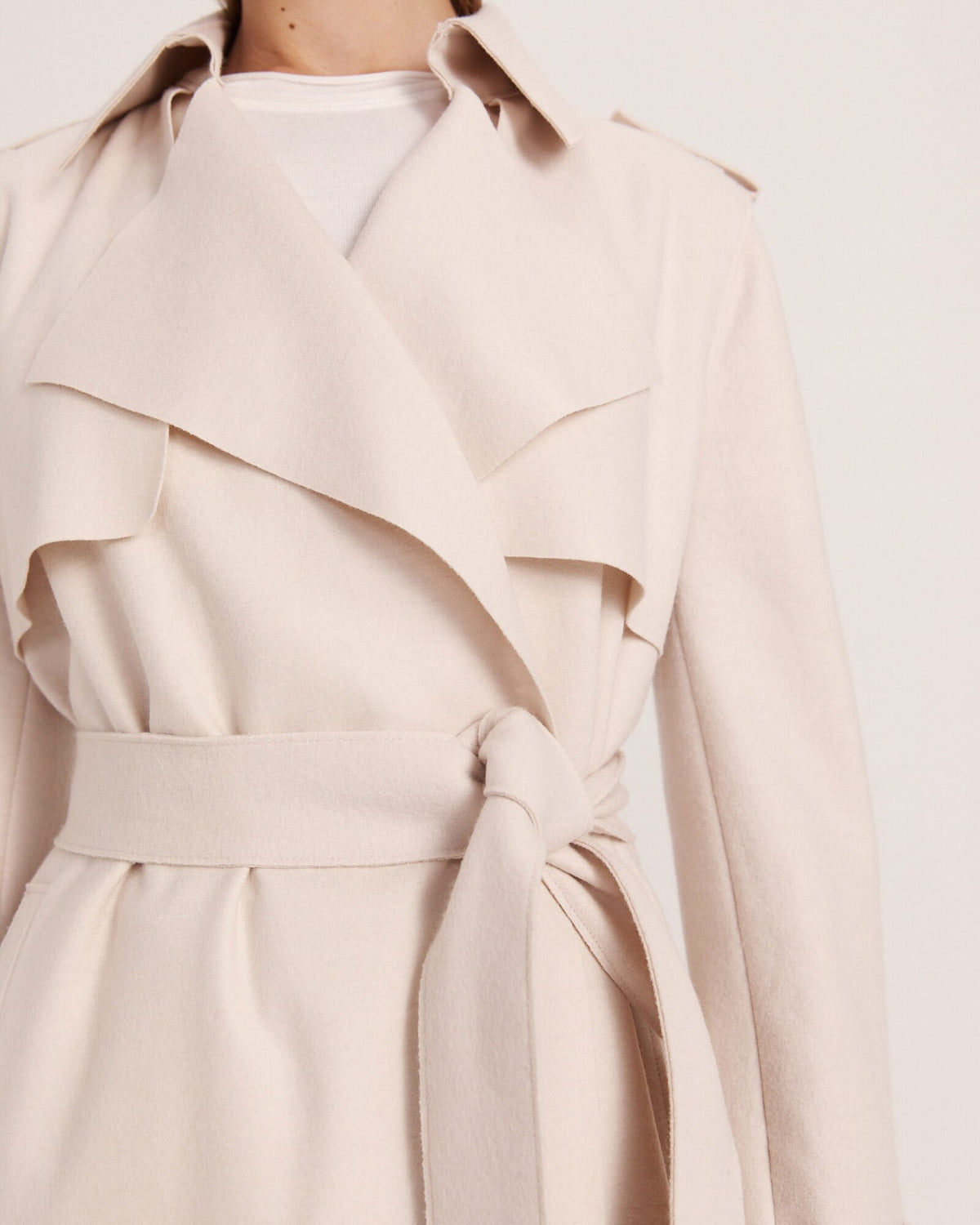 Karla Wool Longline Trench Coat