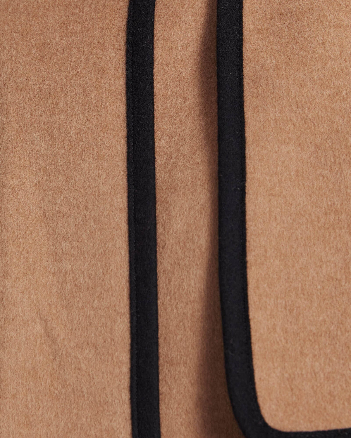 Kayla Wool Contrast Long Coat