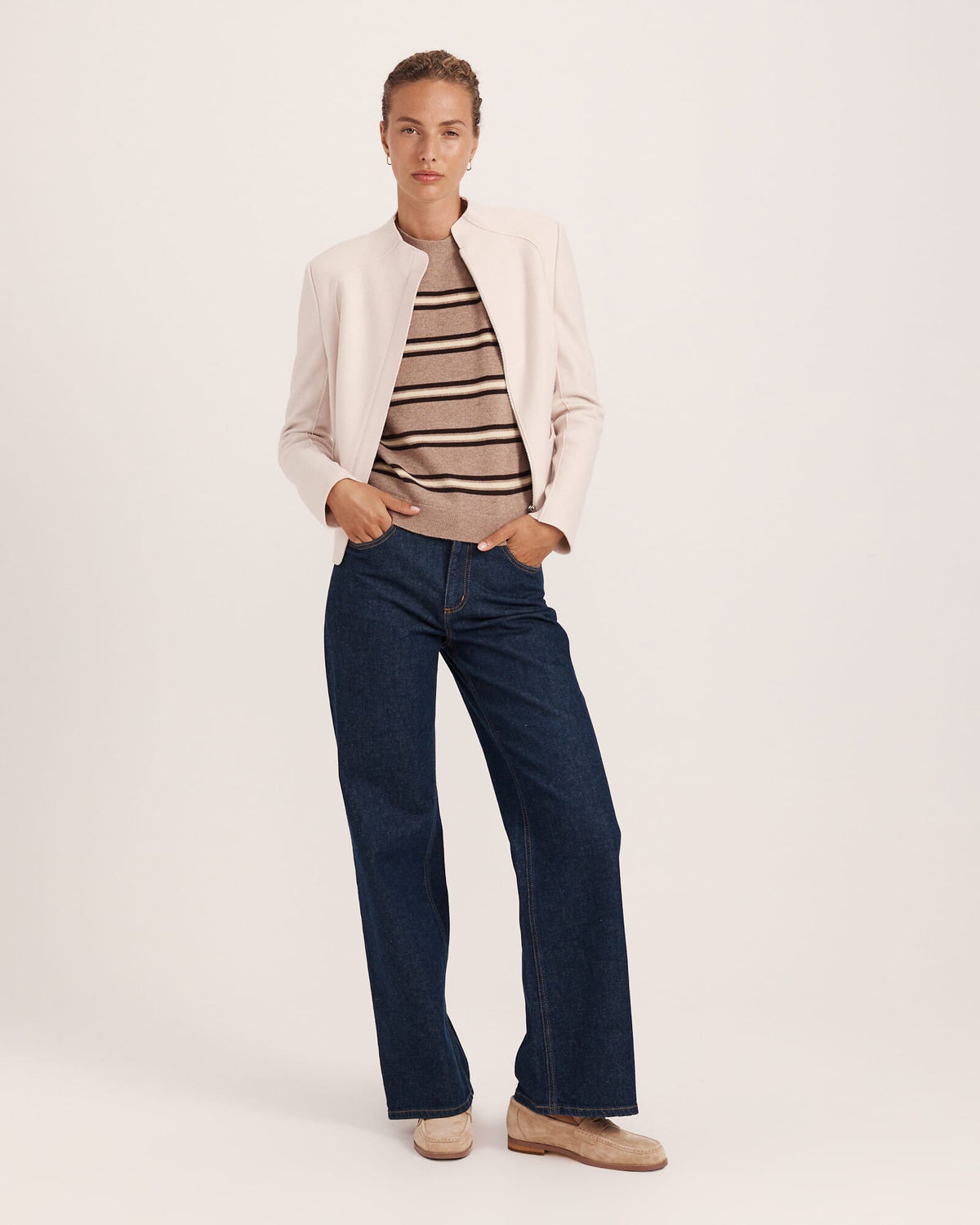 Nora Wool Cashmere Stripe Knit
