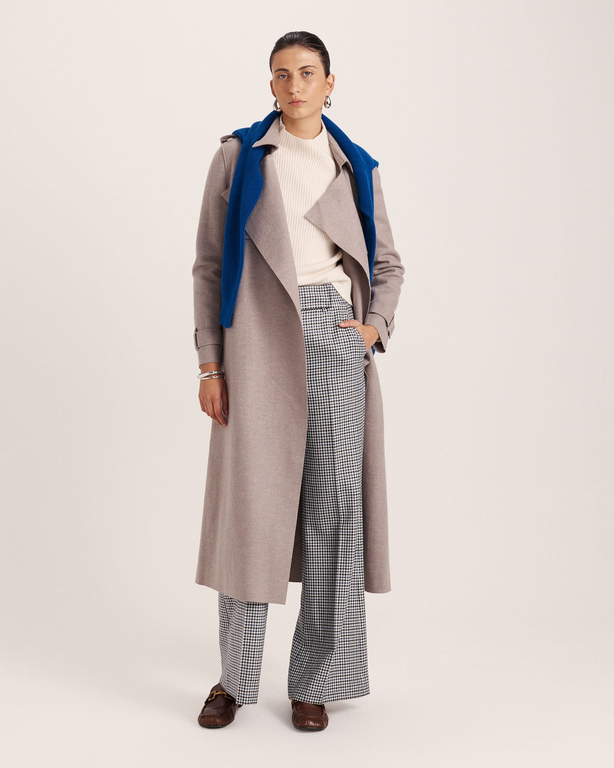 Prudence Wool Check Pant
