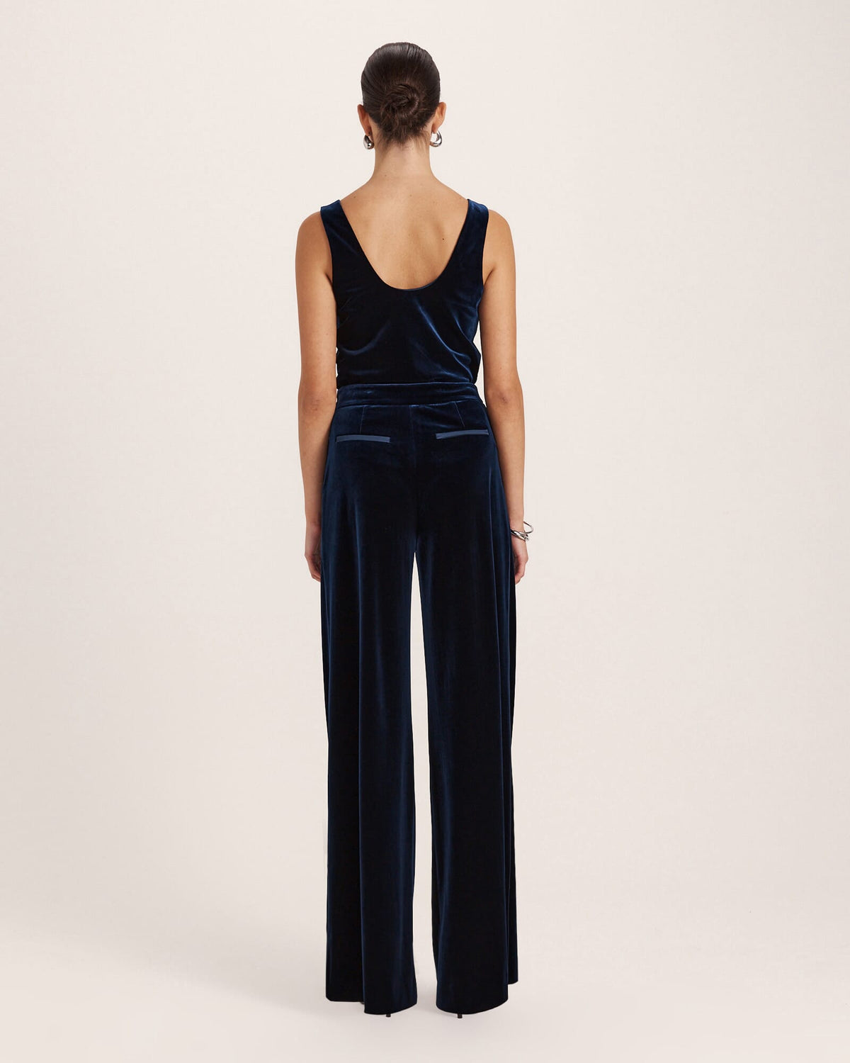 Lea Velvet Pleat Front Pant